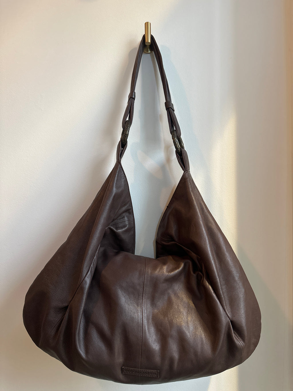 BCBG MAXAZRIA Boho Leather Shoulder Bag