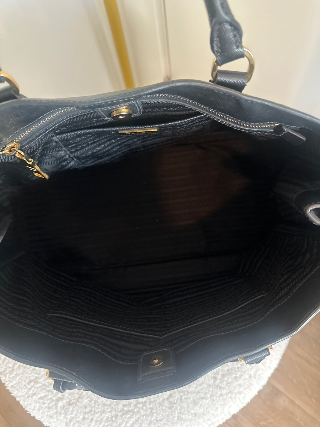 Prada Saffiano Leather Medium Tote Bag