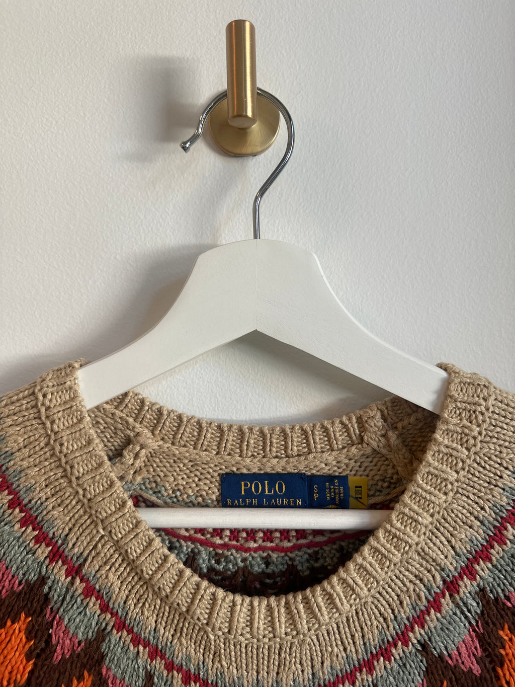 Polo Ralph Lauren Fair Isle Short Sleeve Knit Sweater | Size S
