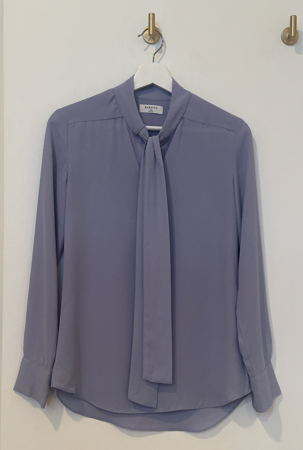 Babaton Tie-Neck Blouse – Size XXS