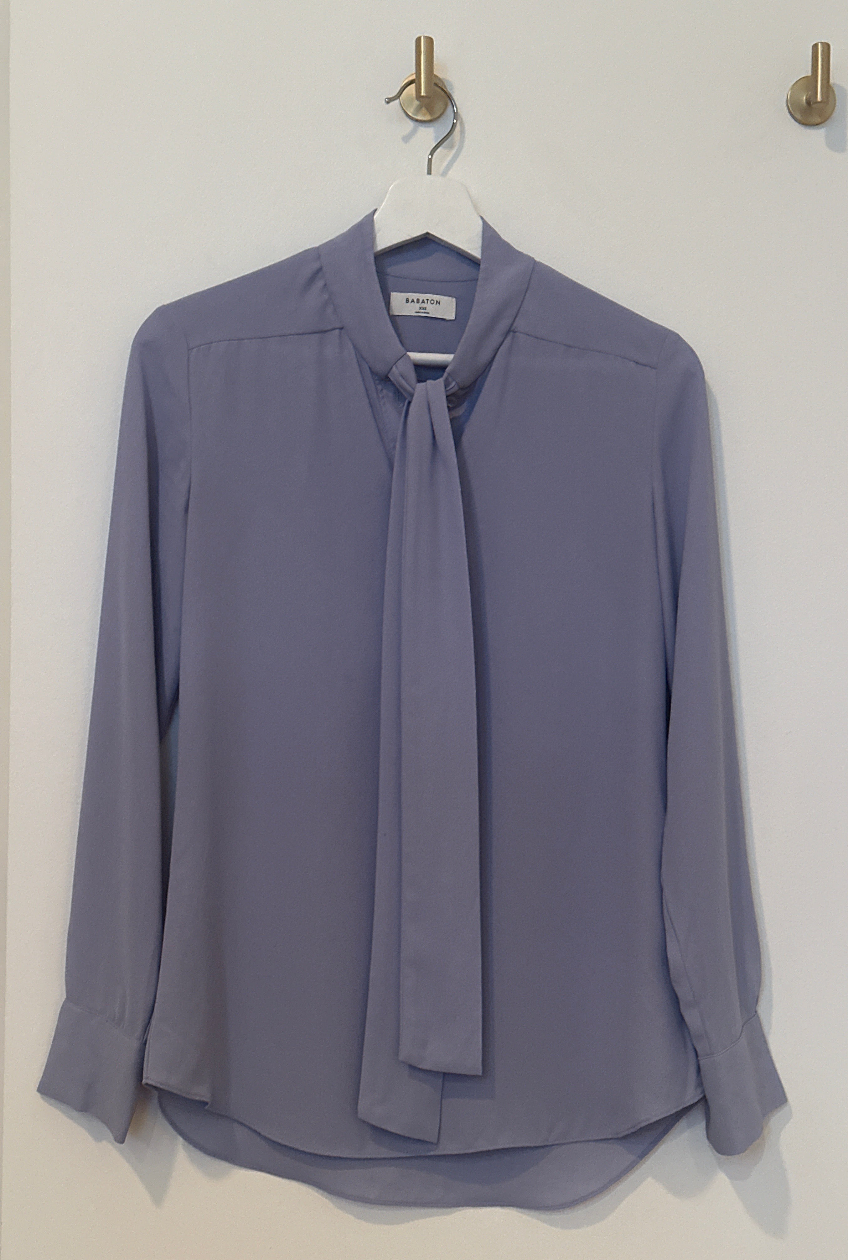 Babaton Tie-Neck Blouse – Size XXS
