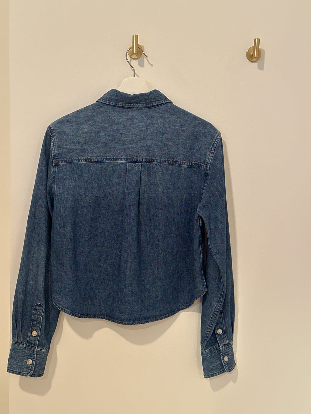 DENIM FORUM CROPPED DENIM SHIRT 'THE 80'S COMFY' XS