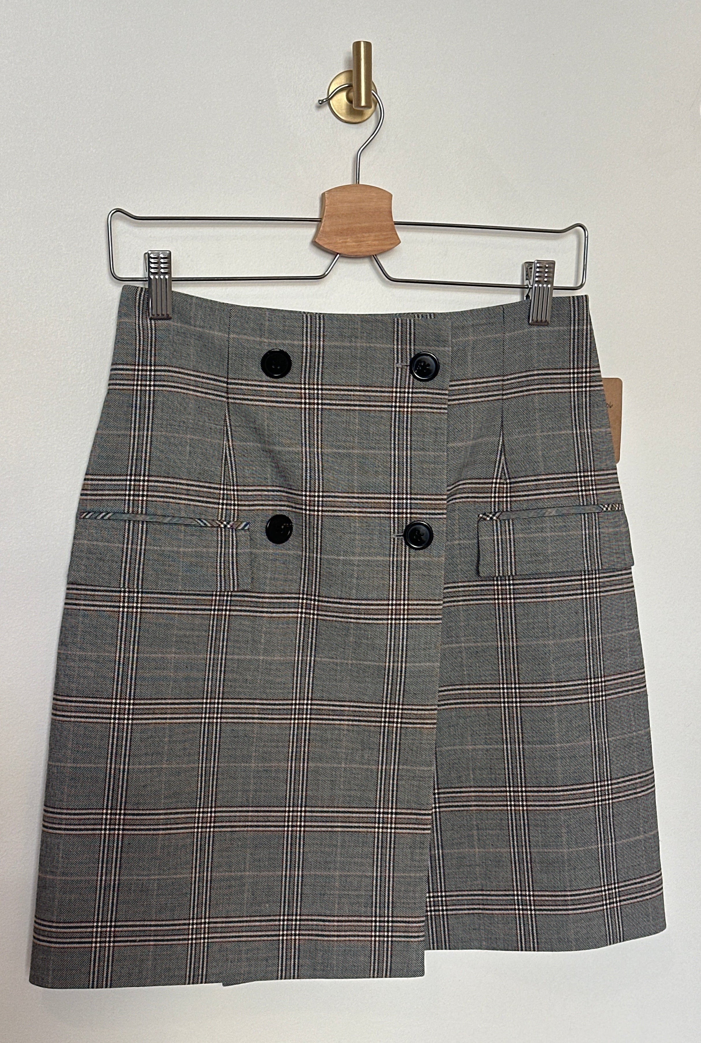 Judith & Charles Plaid Tailored Mini Skirt – Size 2