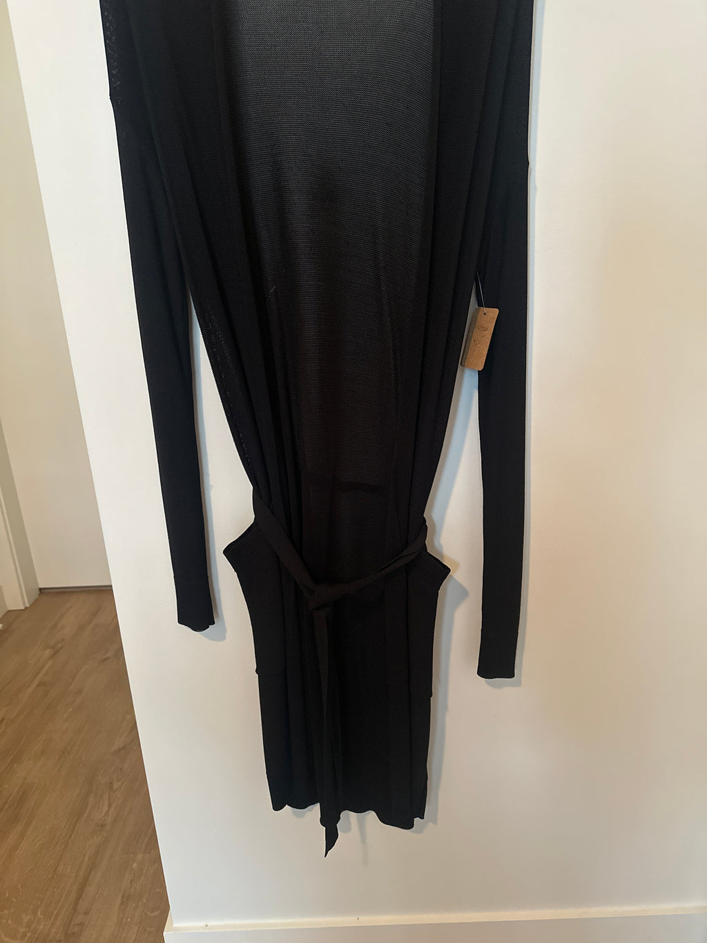 Wilfred Long Sleeve Black Skinny Knit Cardigan