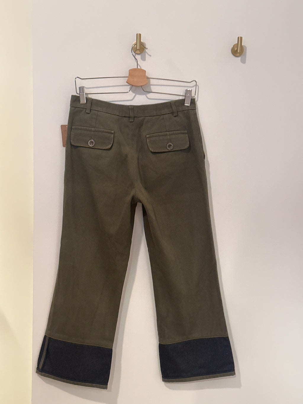 MIU MIU Utility Crop Pant Army Green 40