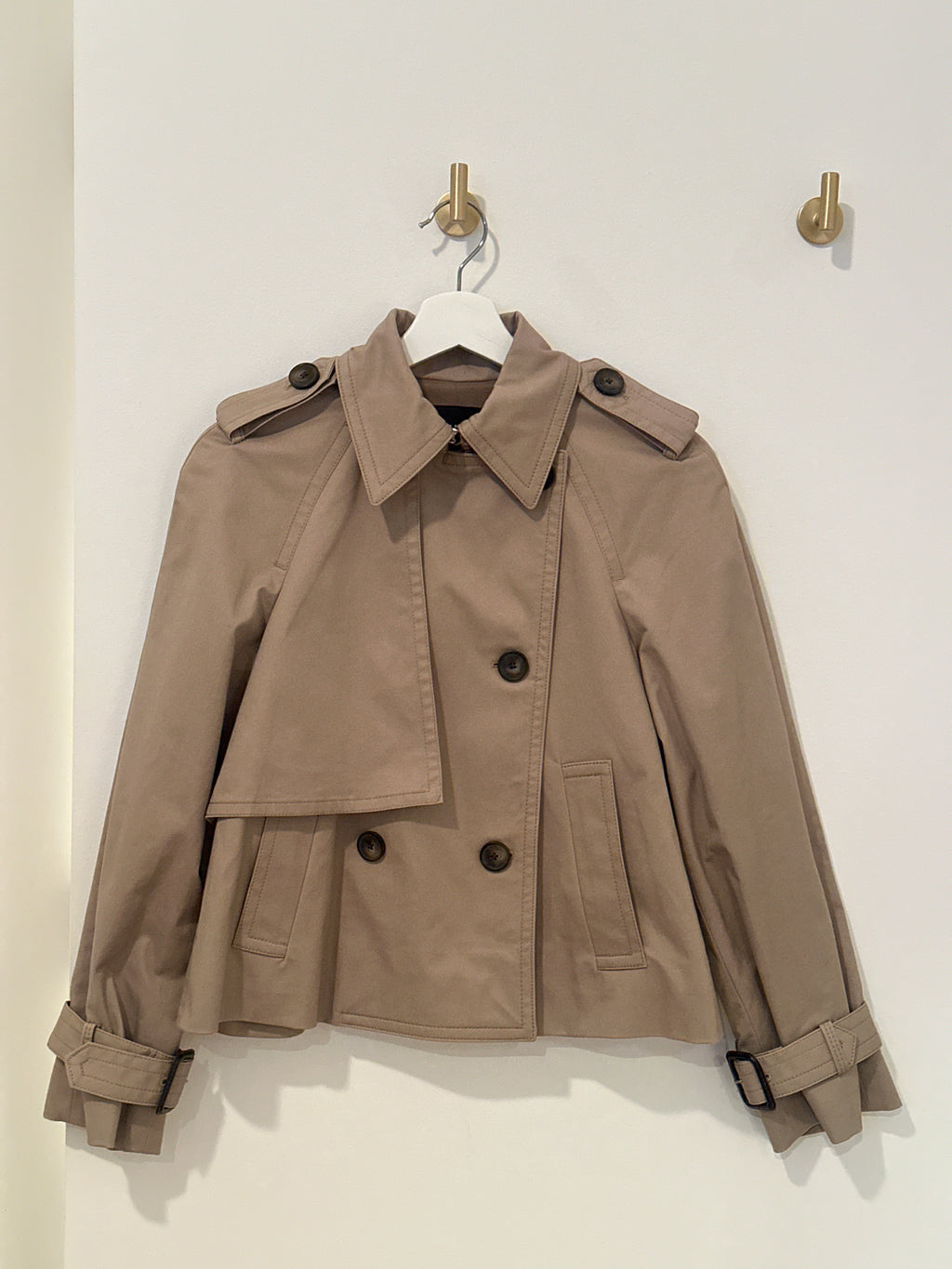 CLUB MONACO CROPPED TRENCH XS