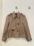 CLUB MONACO CROPPED TRENCH XS