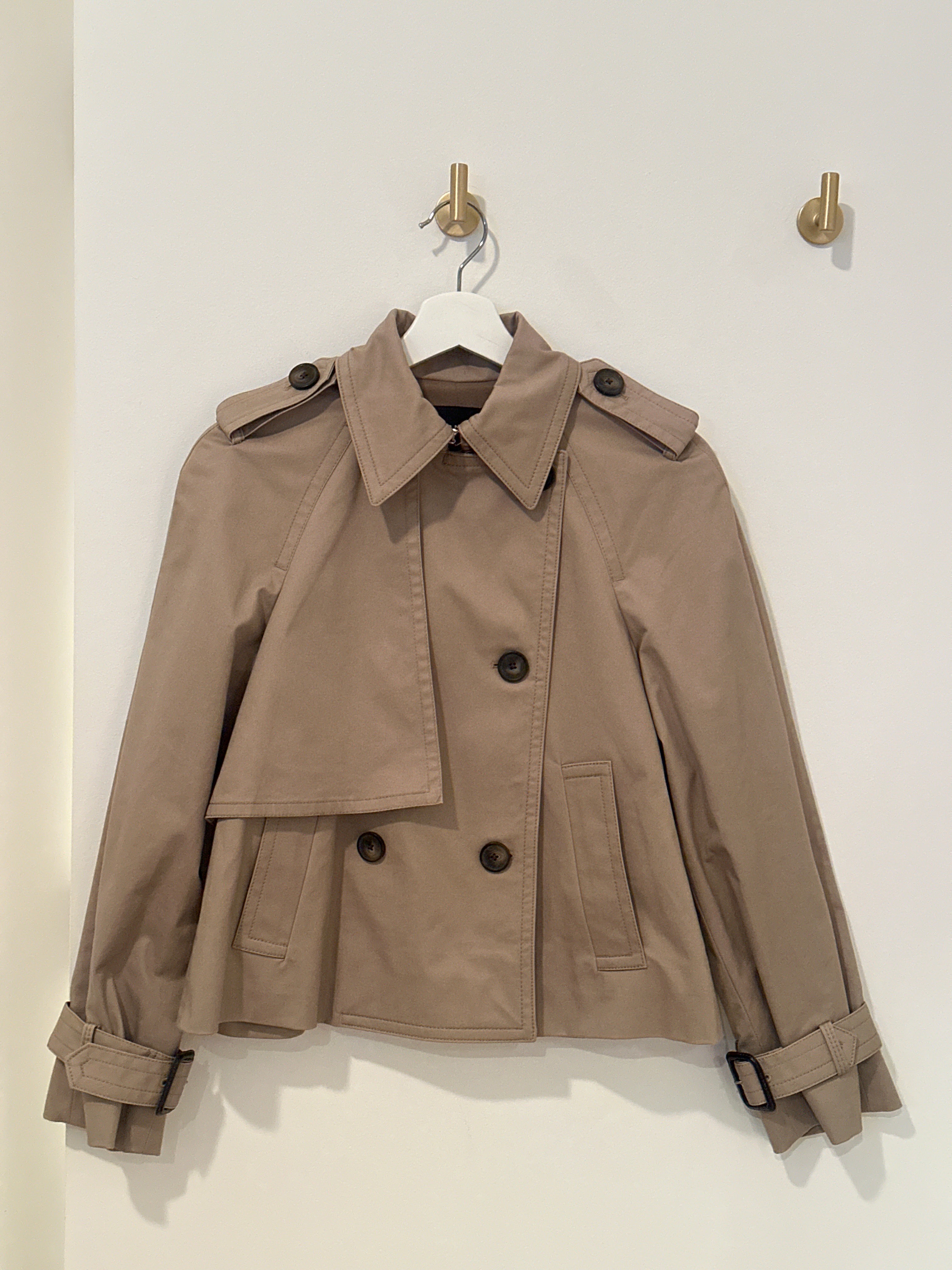 CLUB MONACO CROPPED TRENCH XS