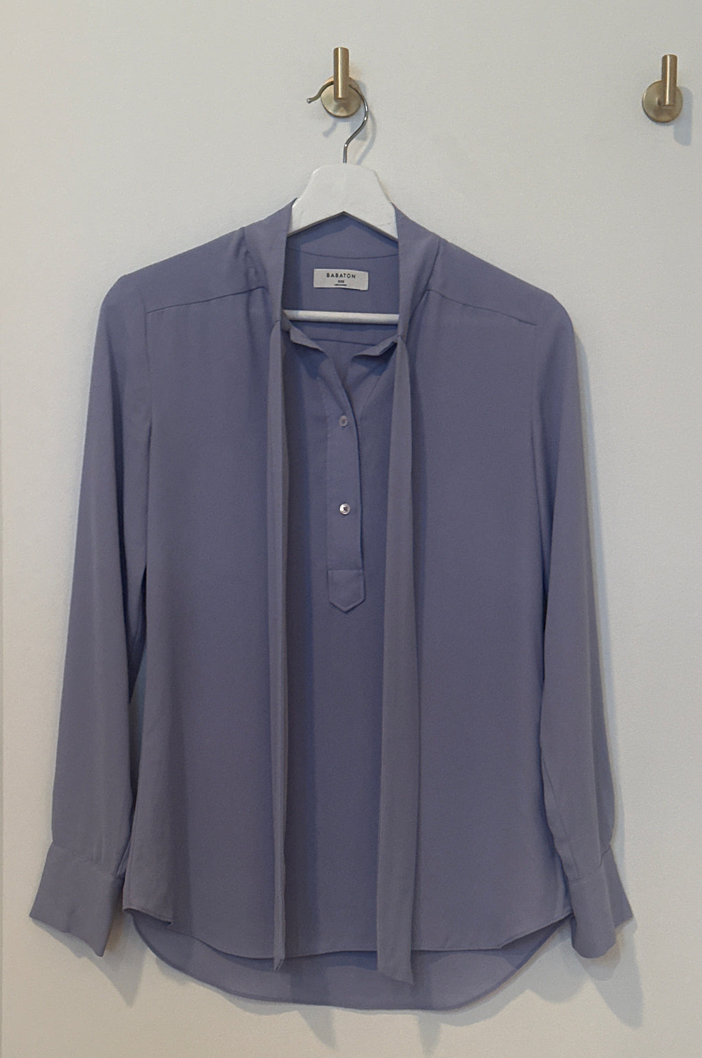 Babaton Tie-Neck Blouse – Size XXS