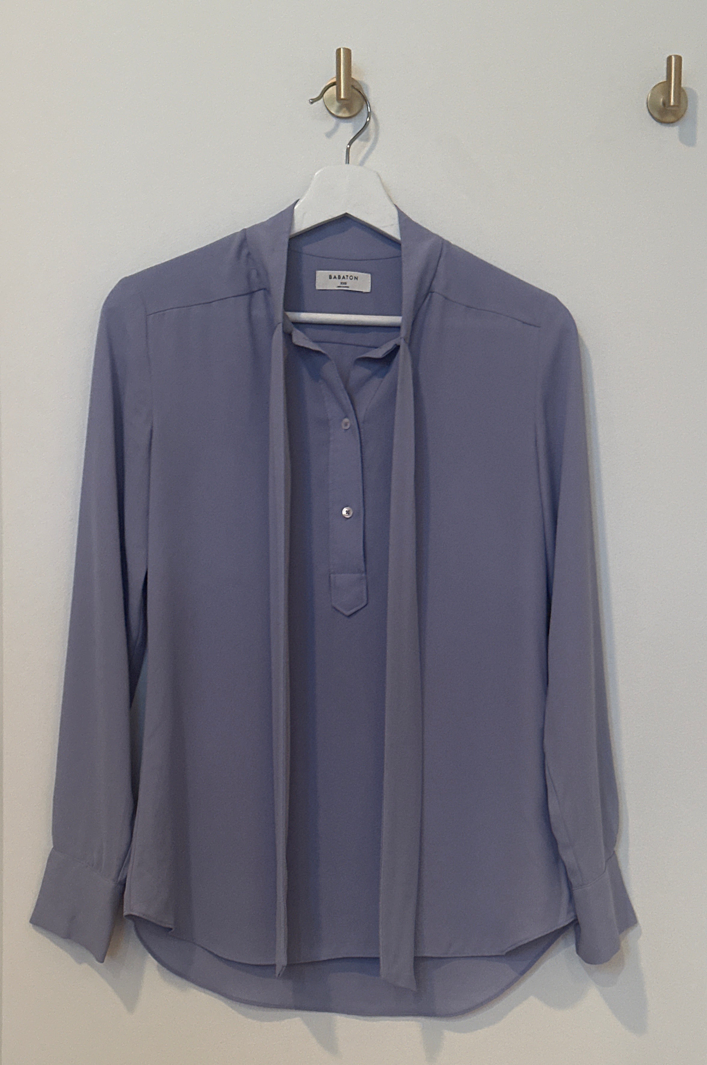 Babaton Tie-Neck Blouse – Size XXS