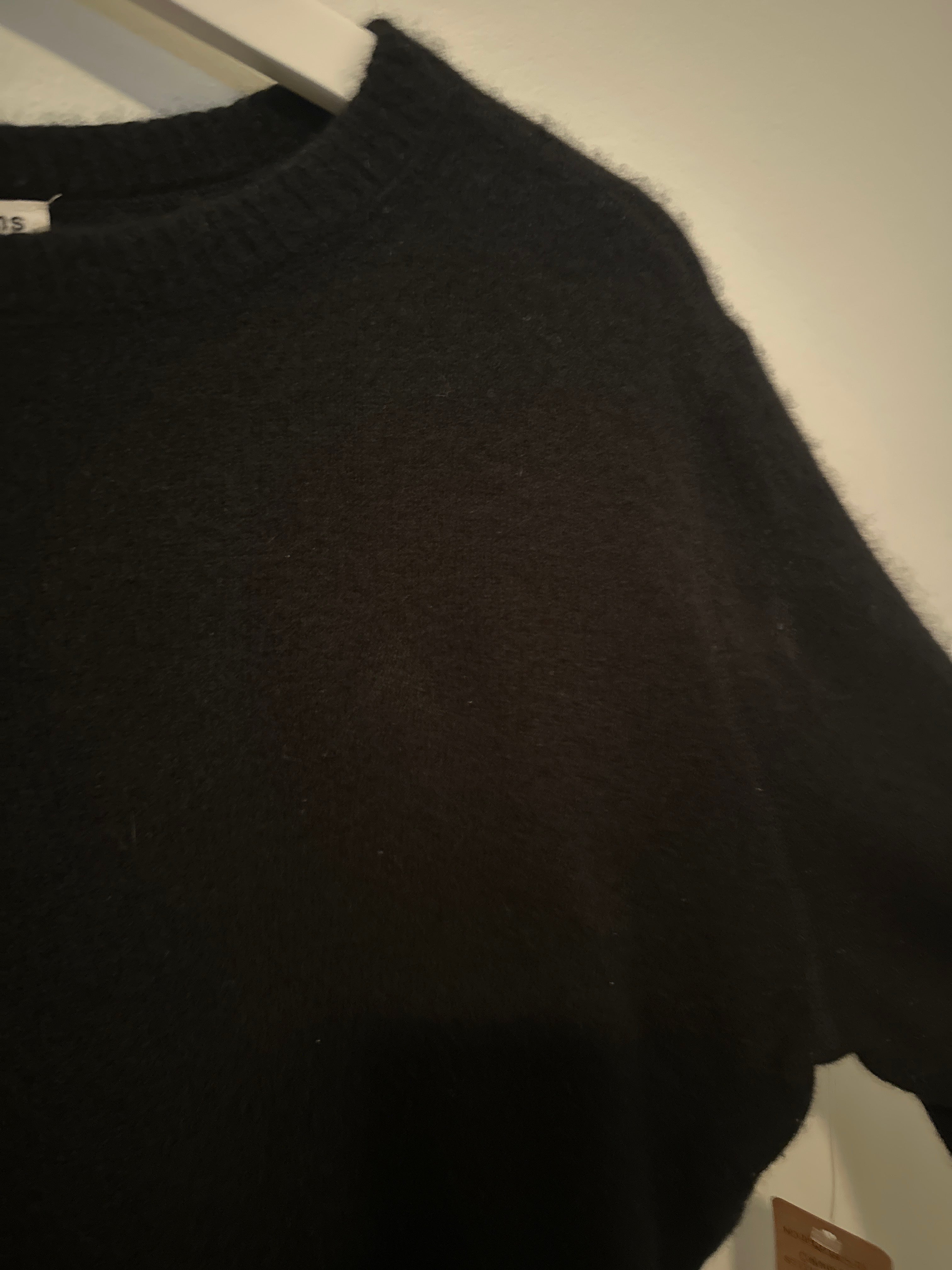 Reformation Jeans Black Cashmere Sweater M *AS-IS*