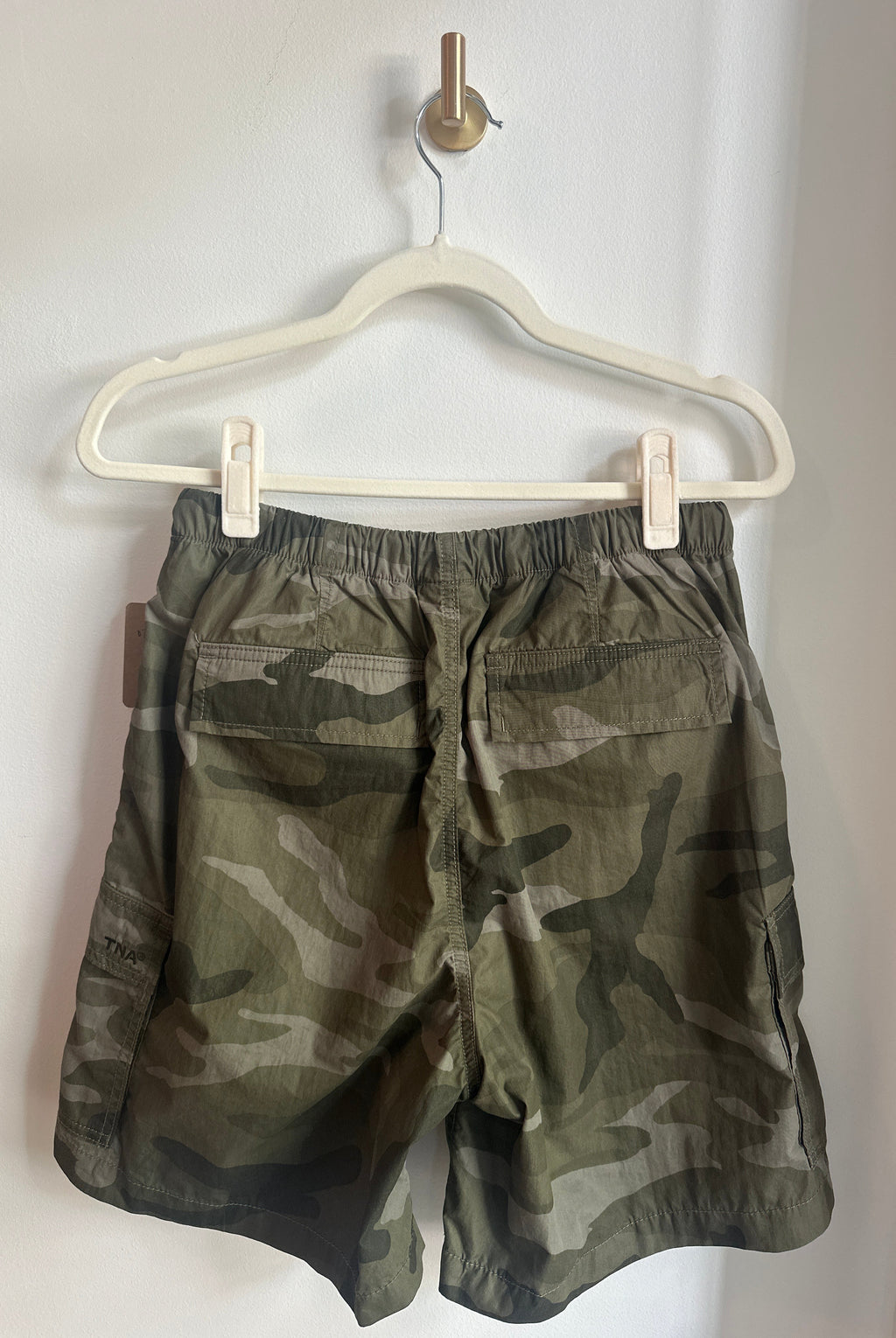 TNA (Aritzia) Camo Cargo Track Shorts – Size S (BNWT)