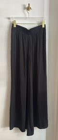 ZARA Satin Flowy Palazzo Pant with Pockets BNWT | Size S | Black