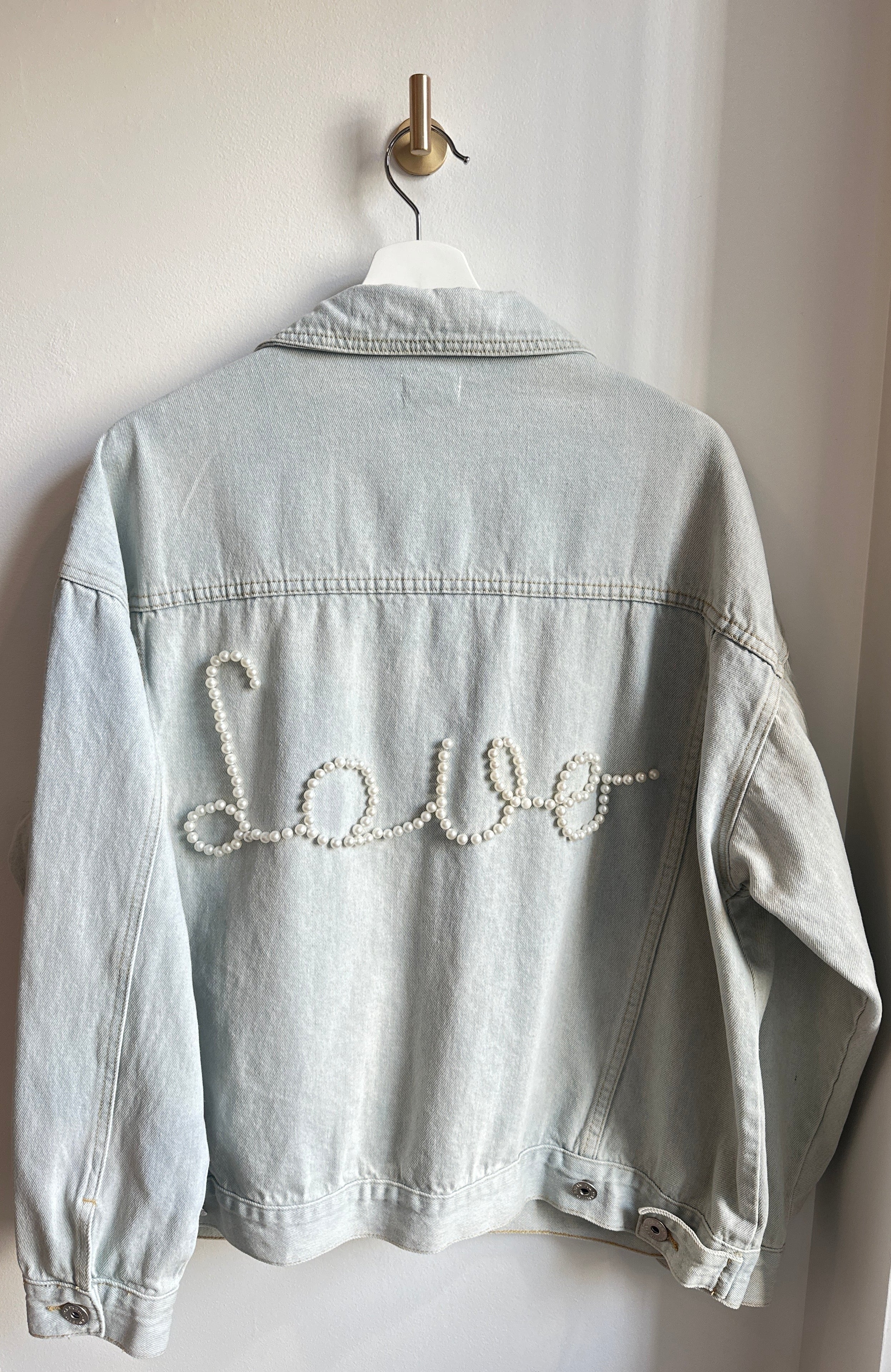 POL Pearl “Love” Denim Jacket – Size M