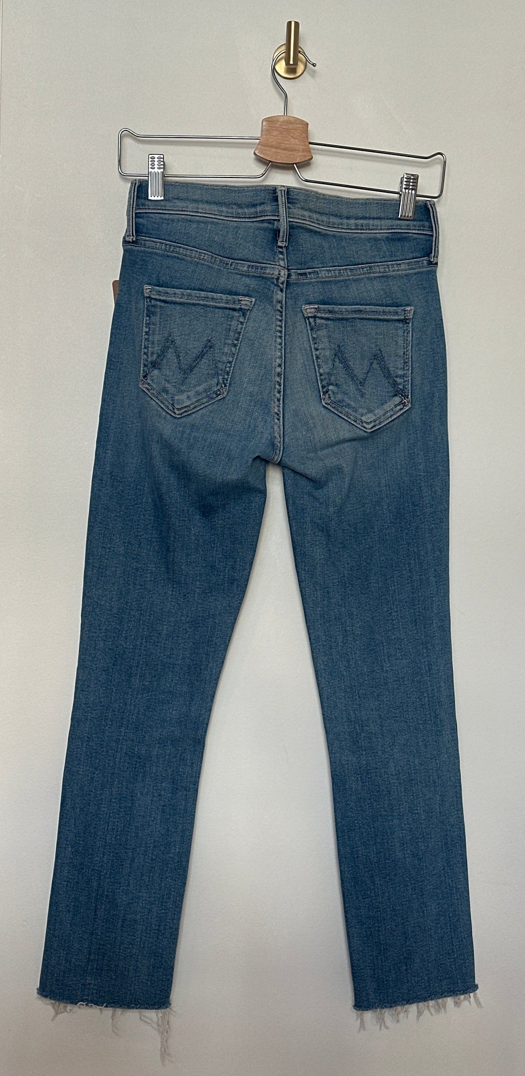 MOTHER Denim Dazzler Ankle Fray Size 25
