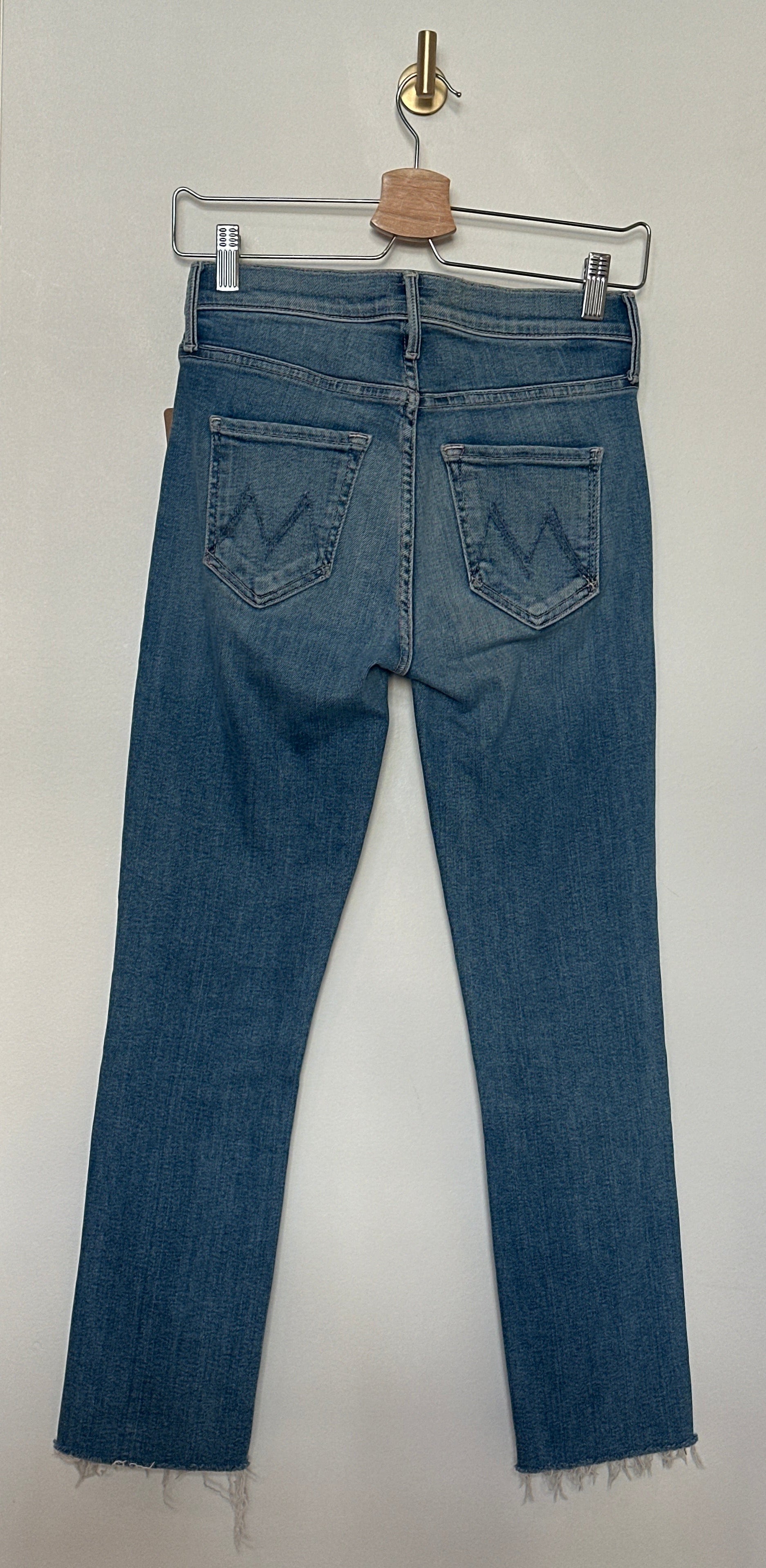 MOTHER Denim Dazzler Ankle Fray Size 25