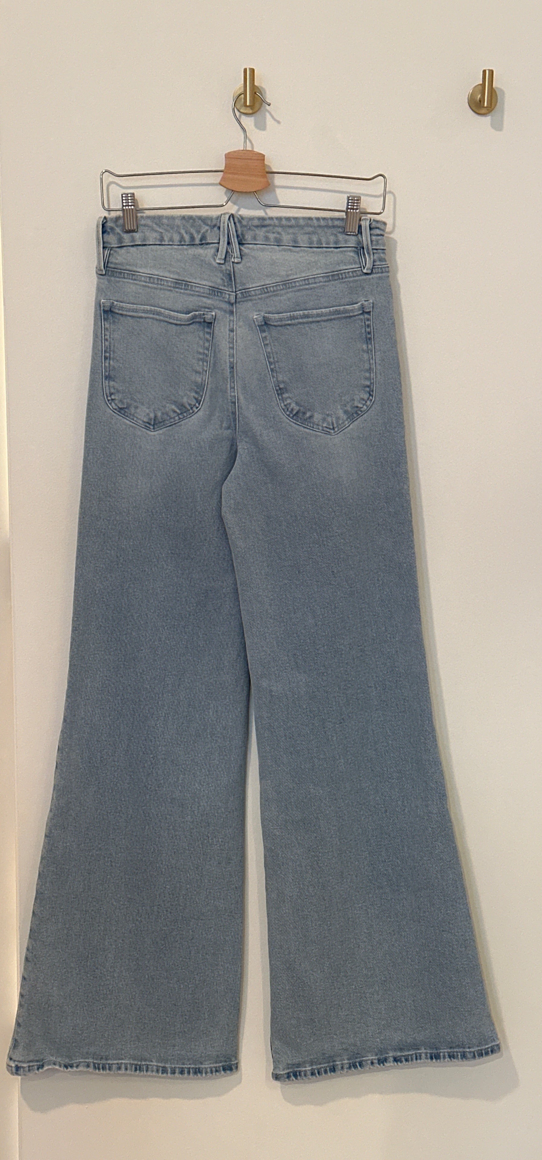GOOD AMERICAN Palazzo Wide Leg Flare Jeans 6/28