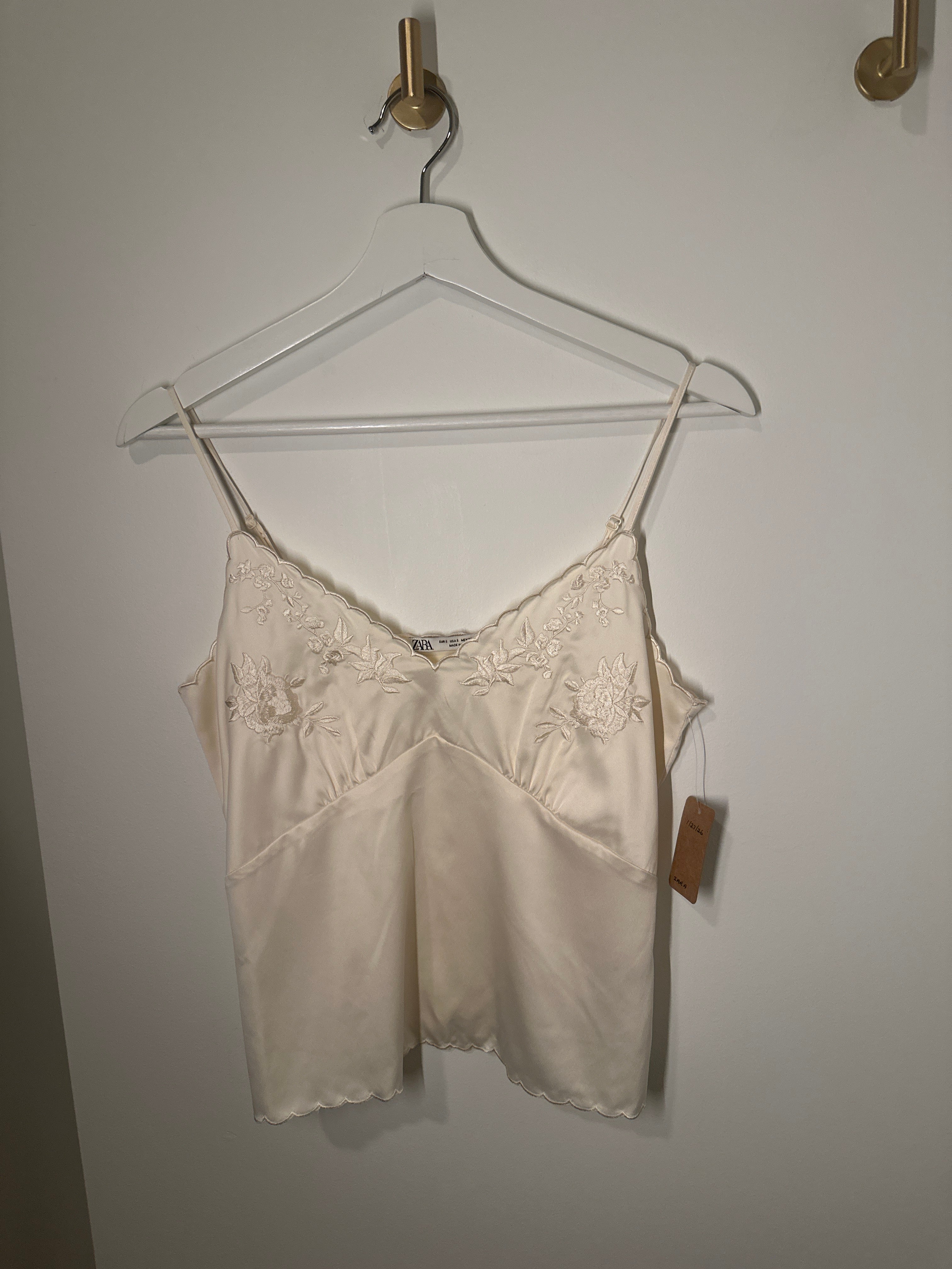 Zara Camisole with Embroidered Bodice