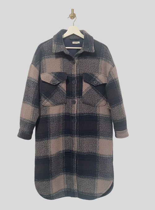 CLOTH BY DESIGN Shacket Style Long Oversized Coat