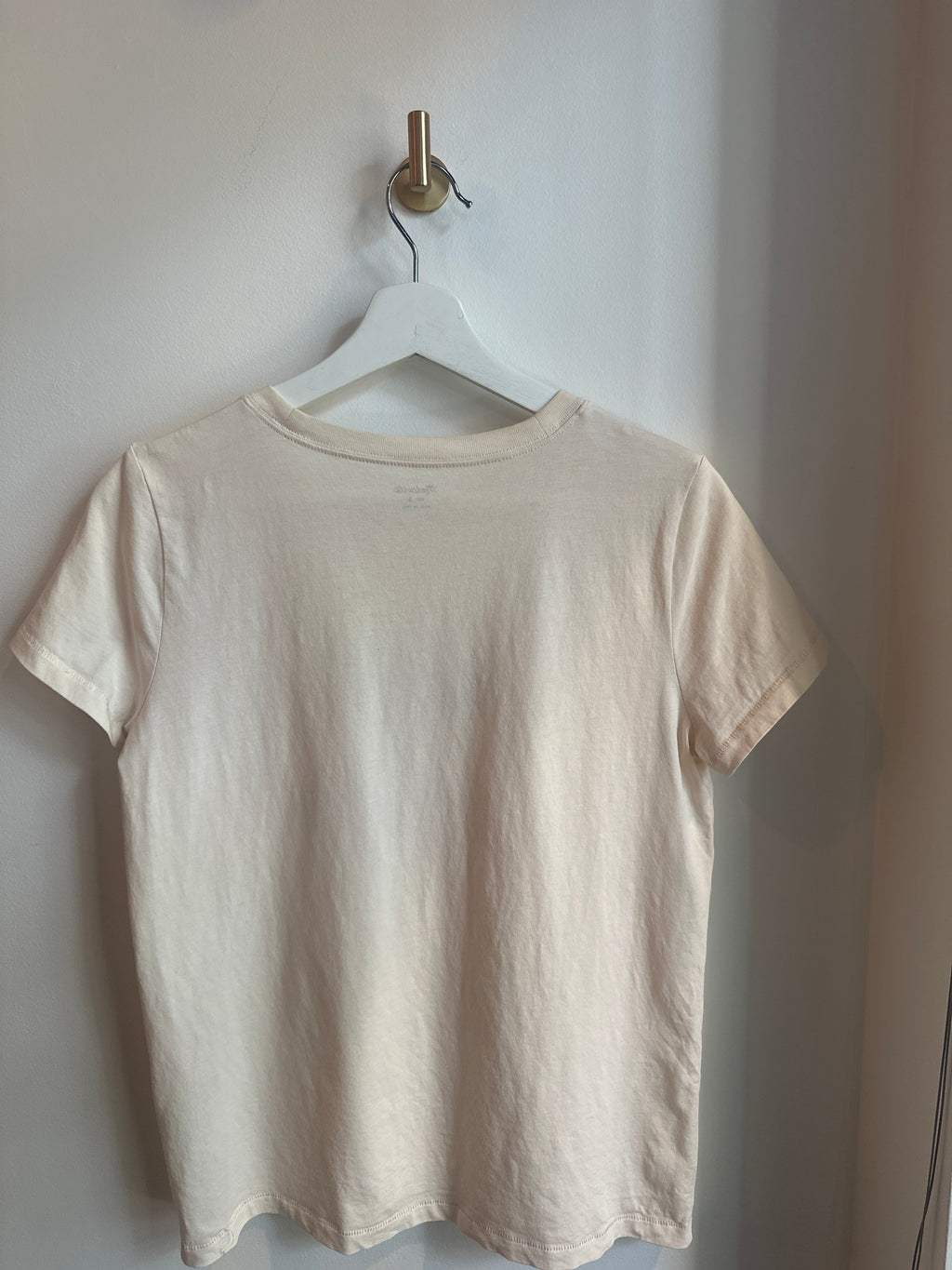 MADEWELL “Hasta Luego” Graphic Tee – Buttery Cream — Size S