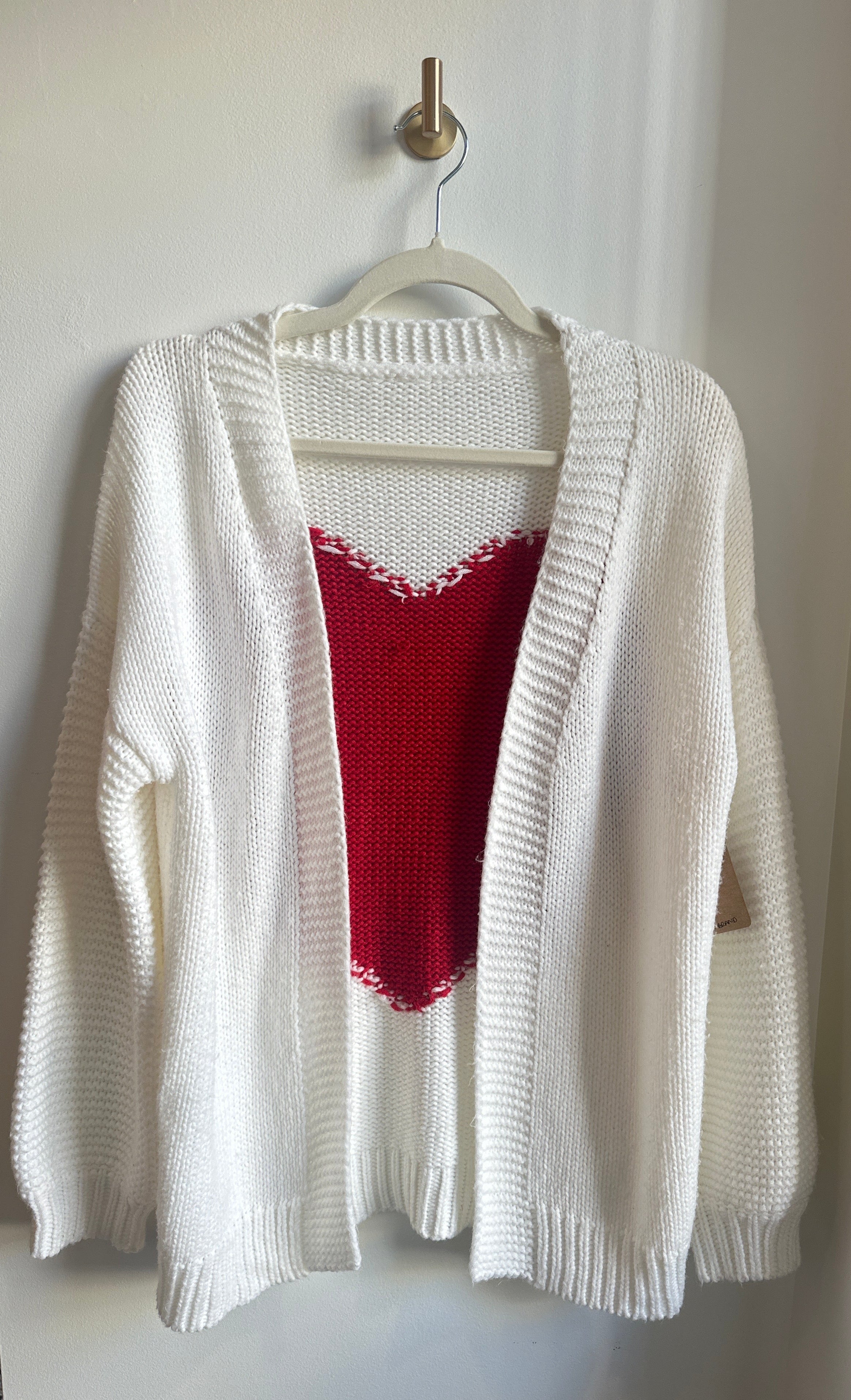 Heart Knit Cardi O/S