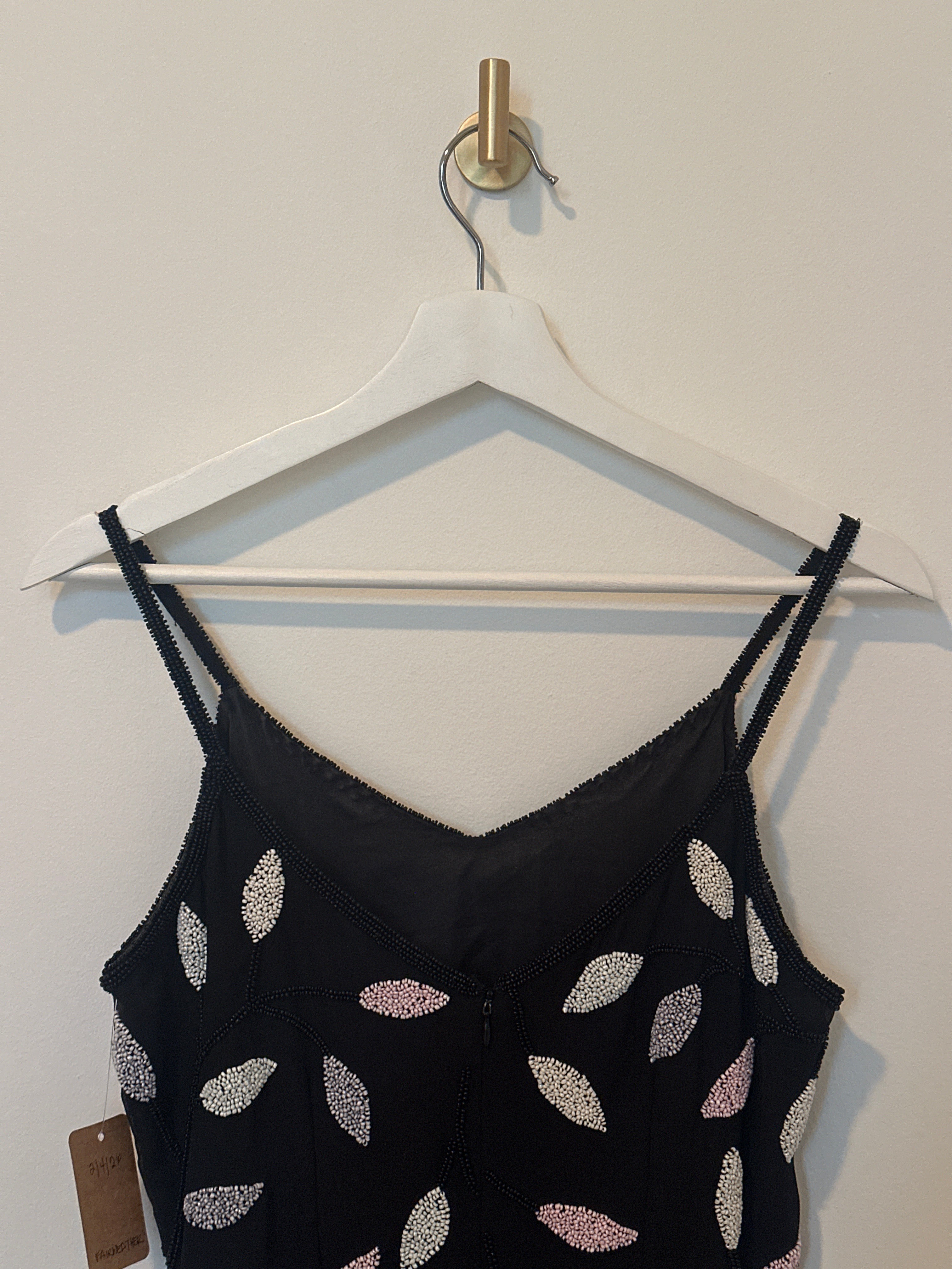 Fairweather Black Beaded Cocktail Dress