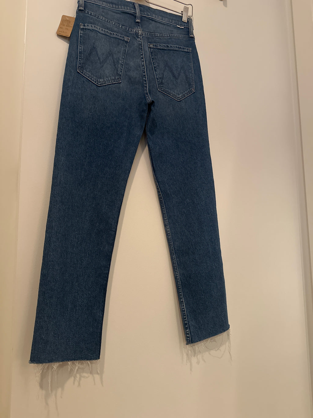 MOTHER DENIM HIGH RISE SLIM 'THE TOMCAT' ANKLE FRAY SIZE 26