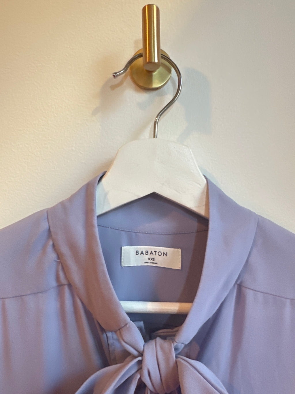 Babaton Tie-Neck Blouse – Size XXS