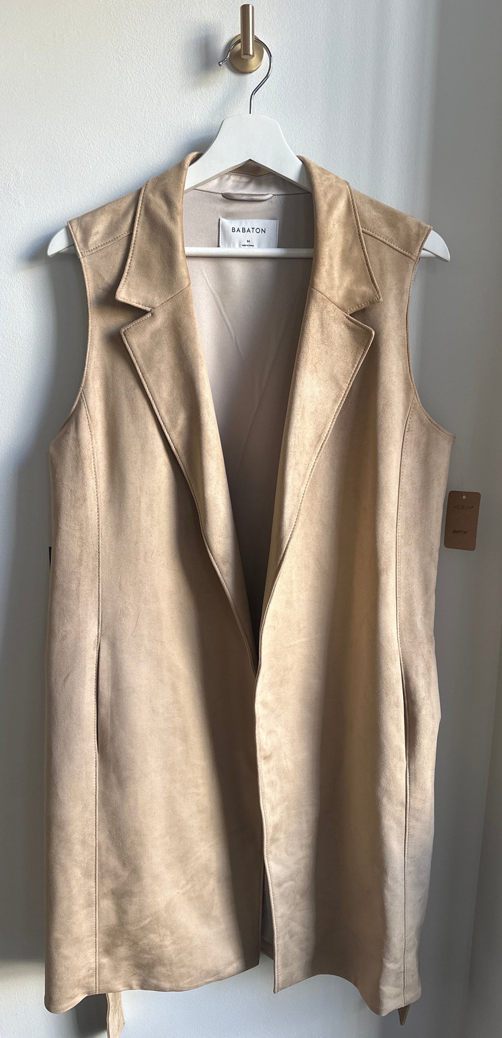 Babaton “Malley” Micro Suede Blazer Vest – Size M (BNWT)