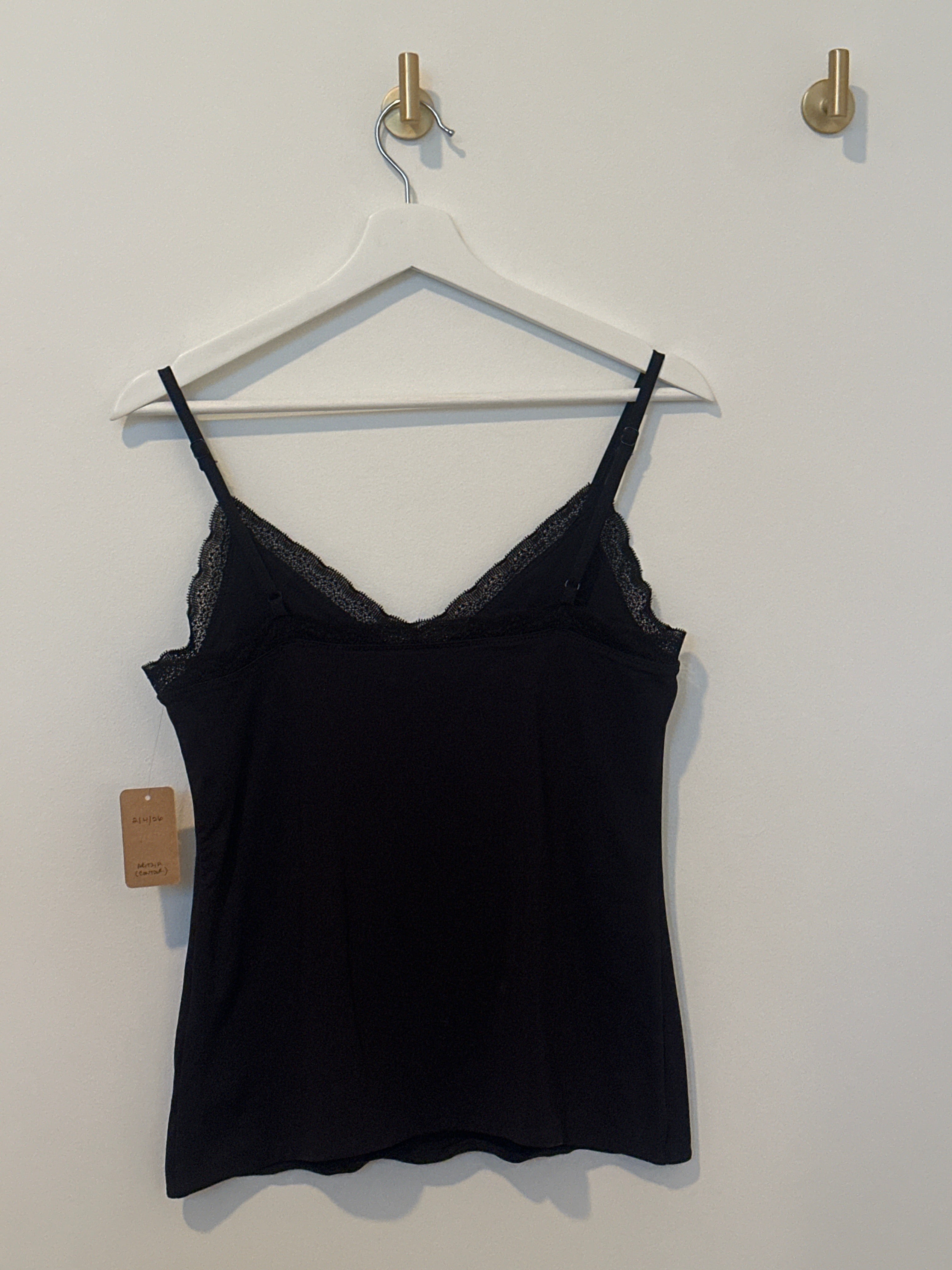 ARITZIA Lace Trimmed Black Camisole