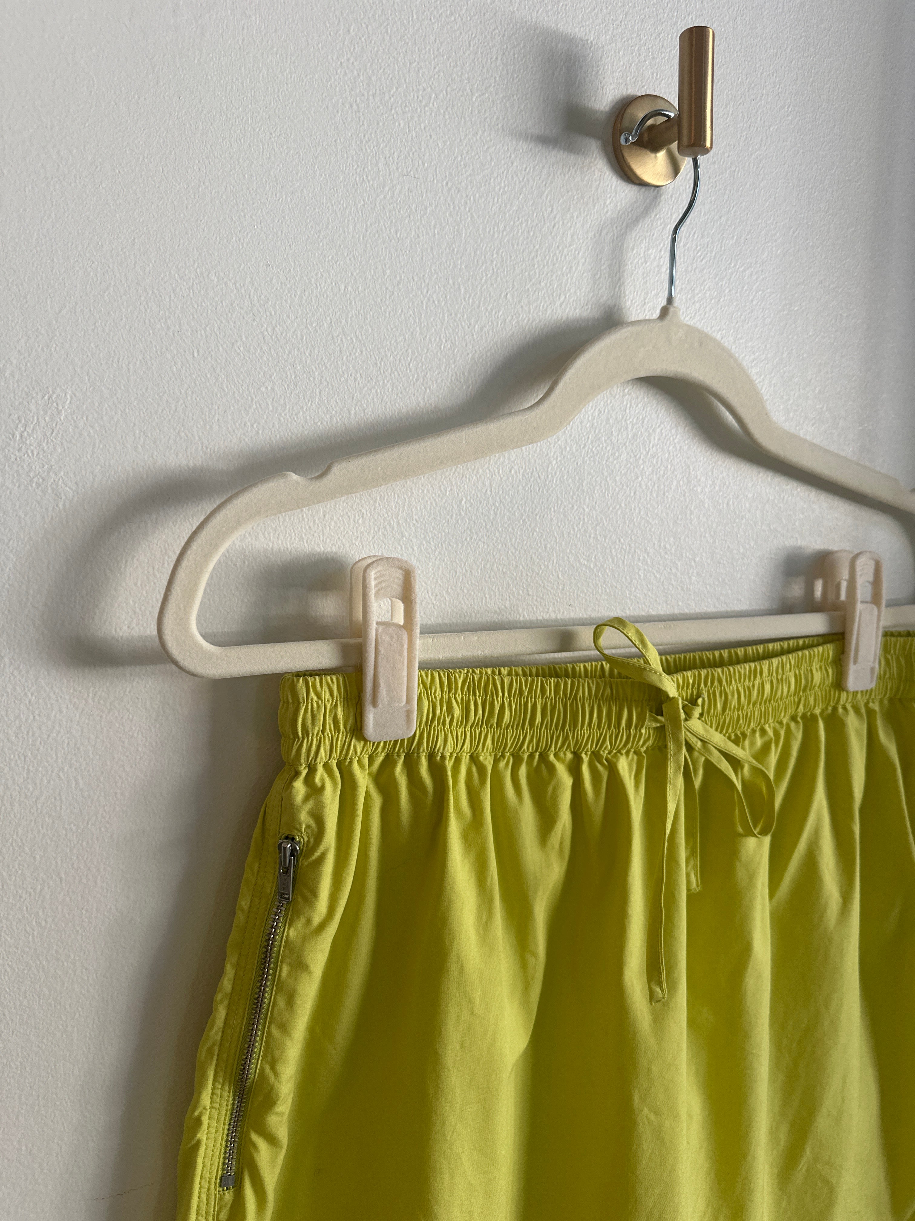 SAMSØE SAMSØE Acid Green Drawstring Skirt | Size S