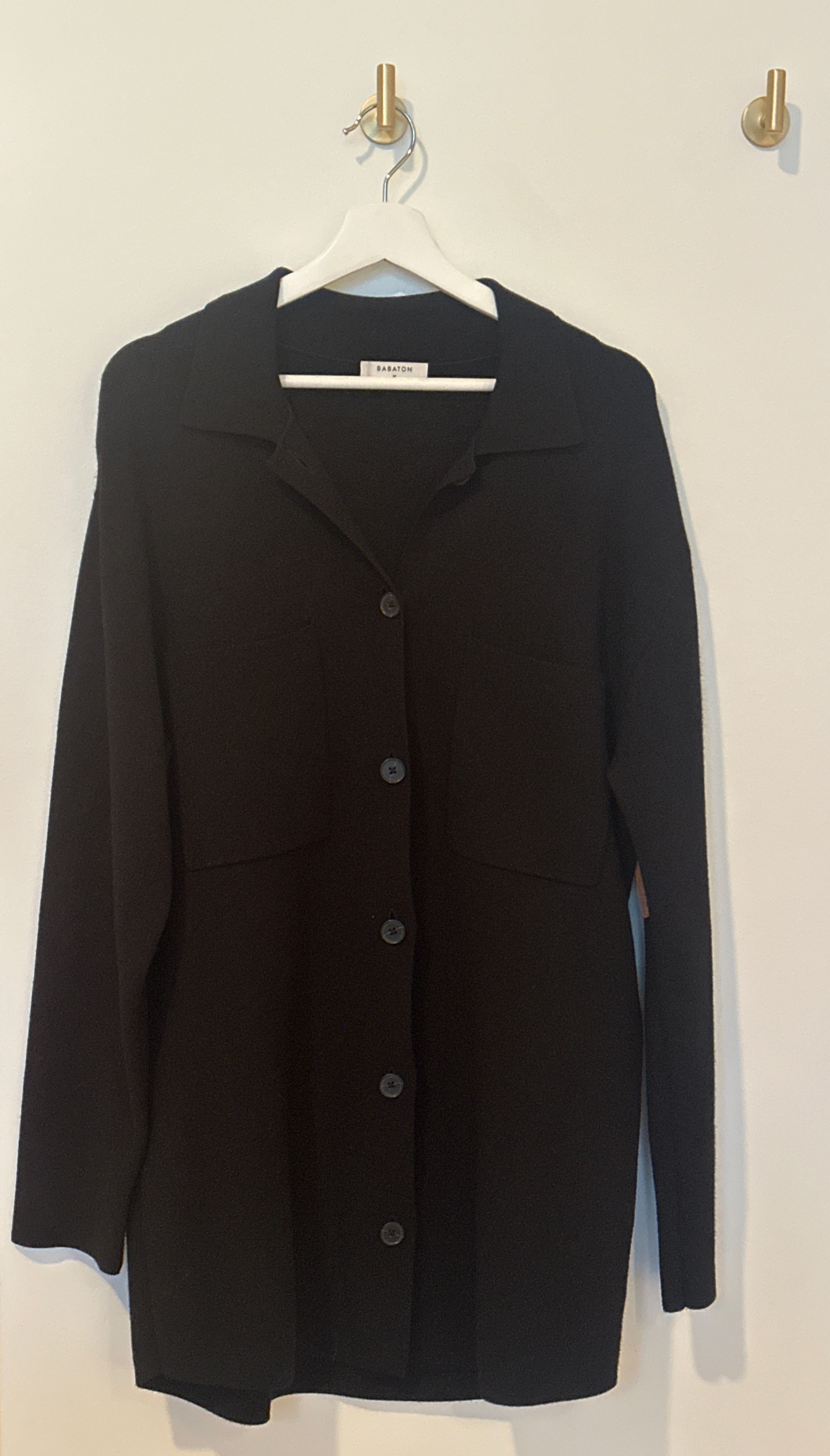 BABATON Long Shirt Shacket with Front Pockets Medium