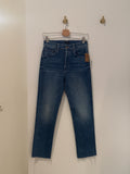 MOTHER DENIM HIGH RISE SLIM 'THE TOMCAT' ANKLE FRAY SIZE 26