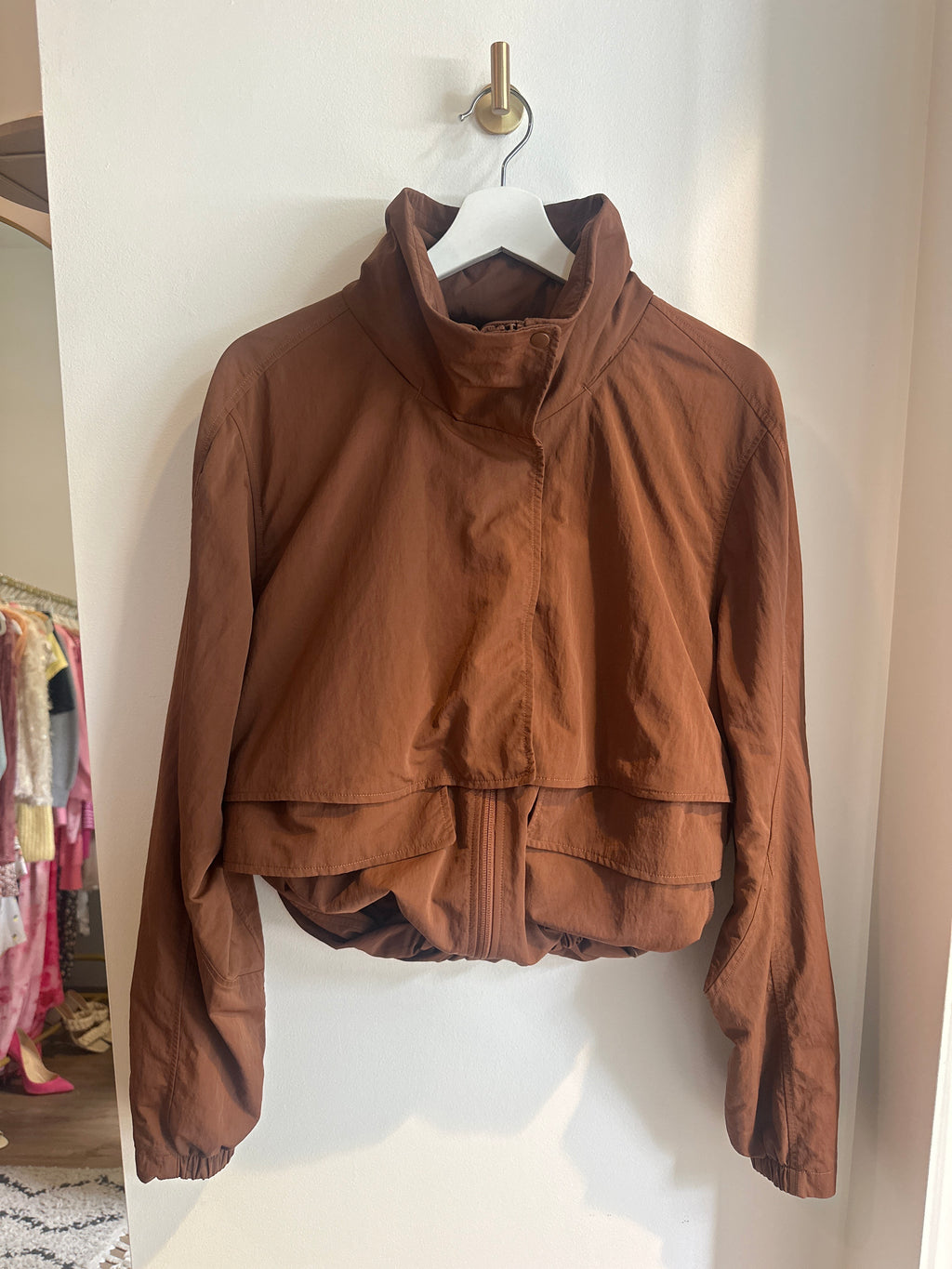 LULULEMON Tech Bomber Jacket | Cinnamon Brown | Size 12