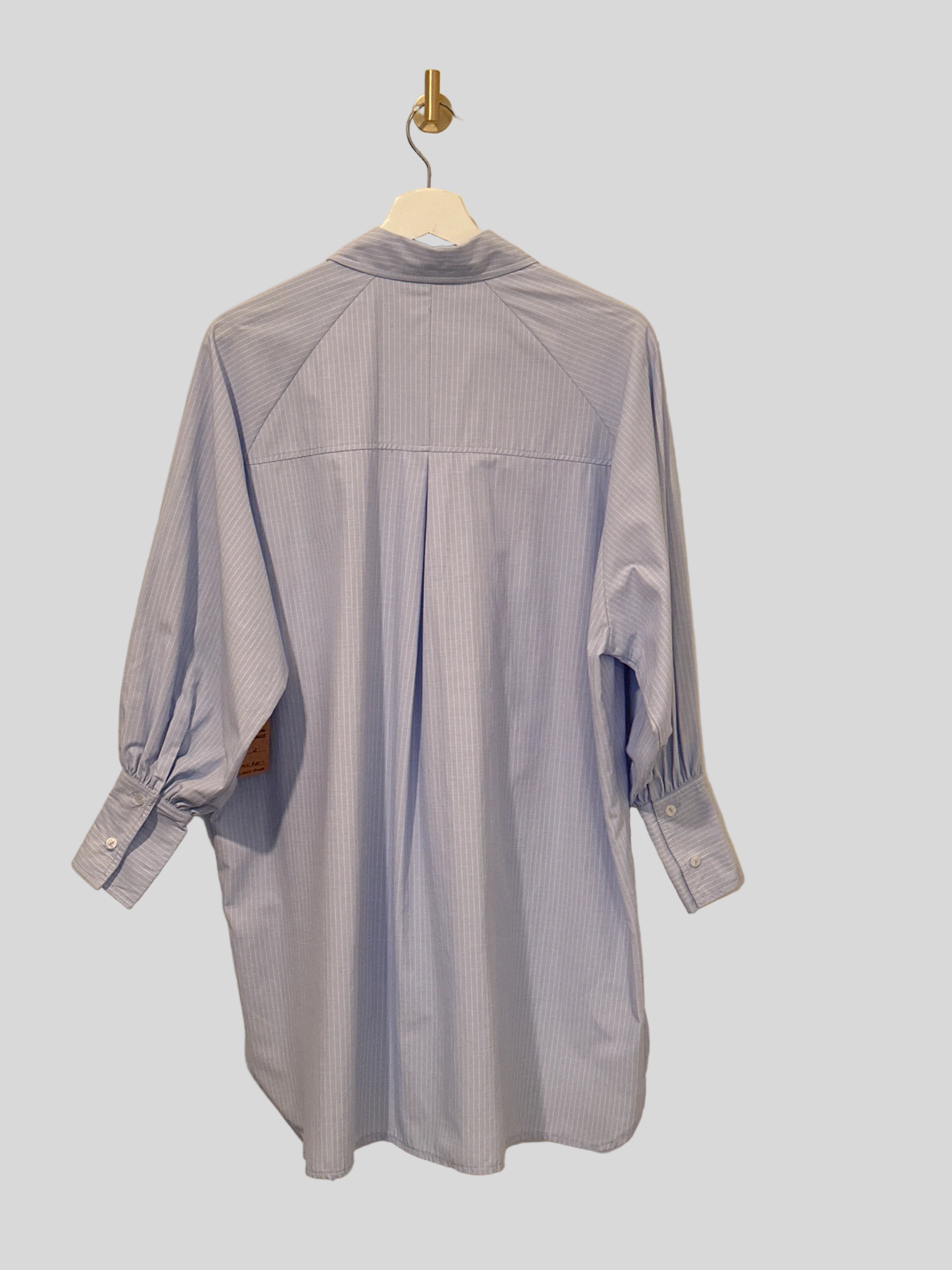 TOPSHOP Long Sleeve Oversized Shirt Tail Blouse