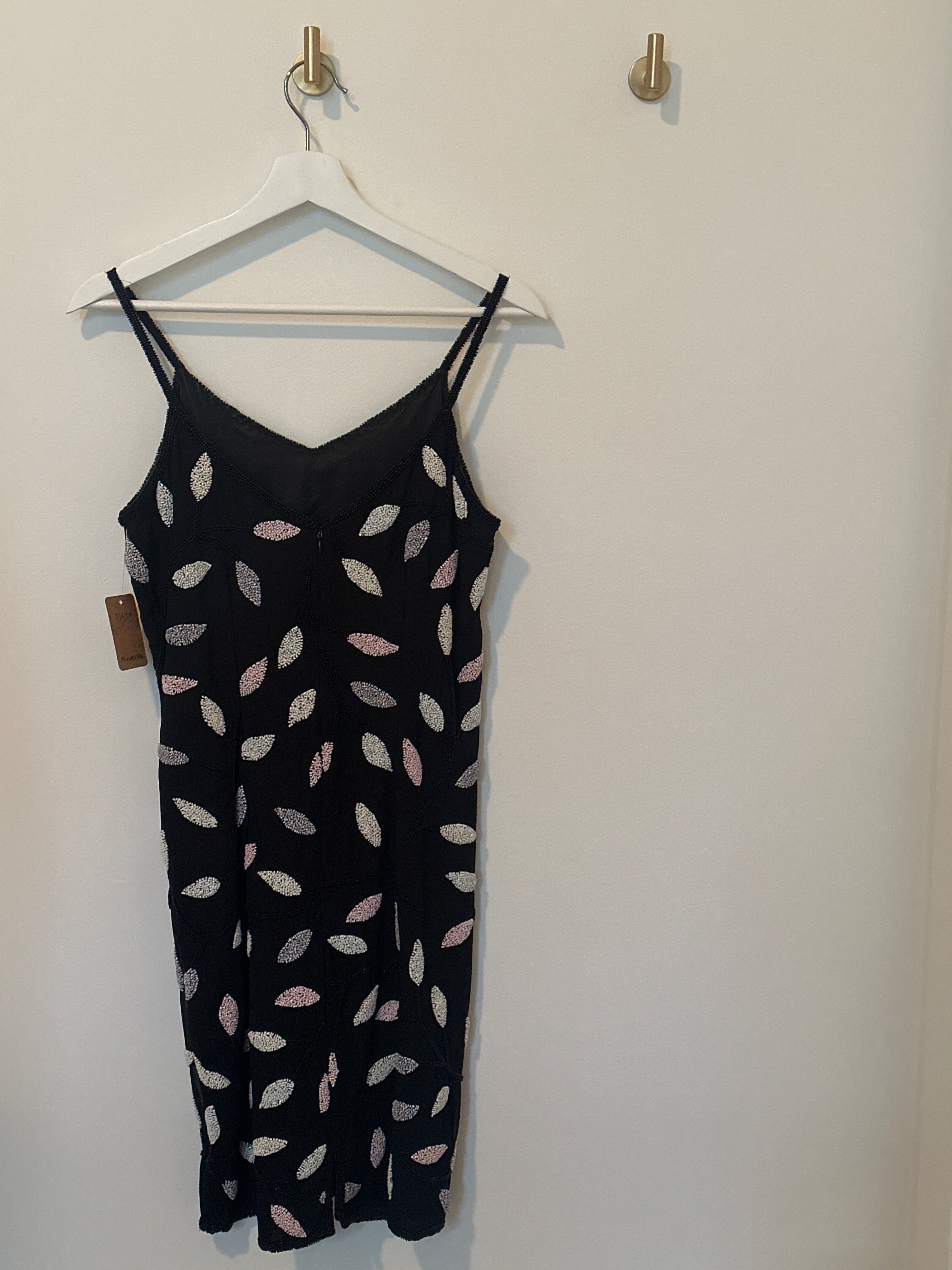 Fairweather Black Beaded Cocktail Dress