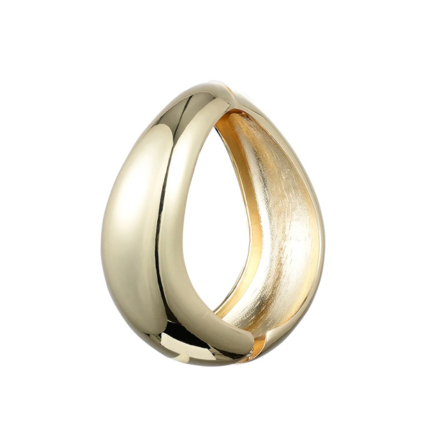 Jewelry Editorial Hinge Bracelets 14K Gold PVD- Recycled : Yellow Gold / Breeze