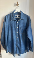 DENIM FORUM Oversized Denim Shirt – Medium Wash - Size M