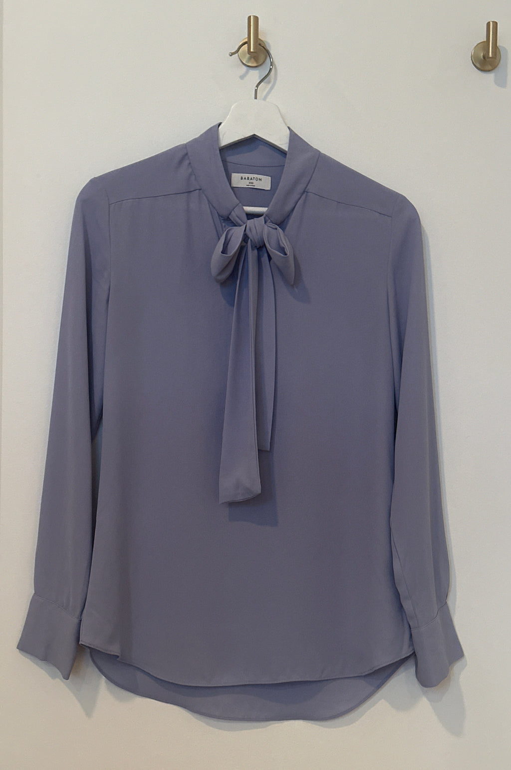Babaton Tie-Neck Blouse – Size XXS