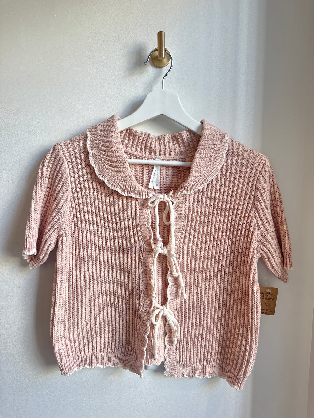 Dreamers by Debut Tie-Front Cardigan Sweater XS