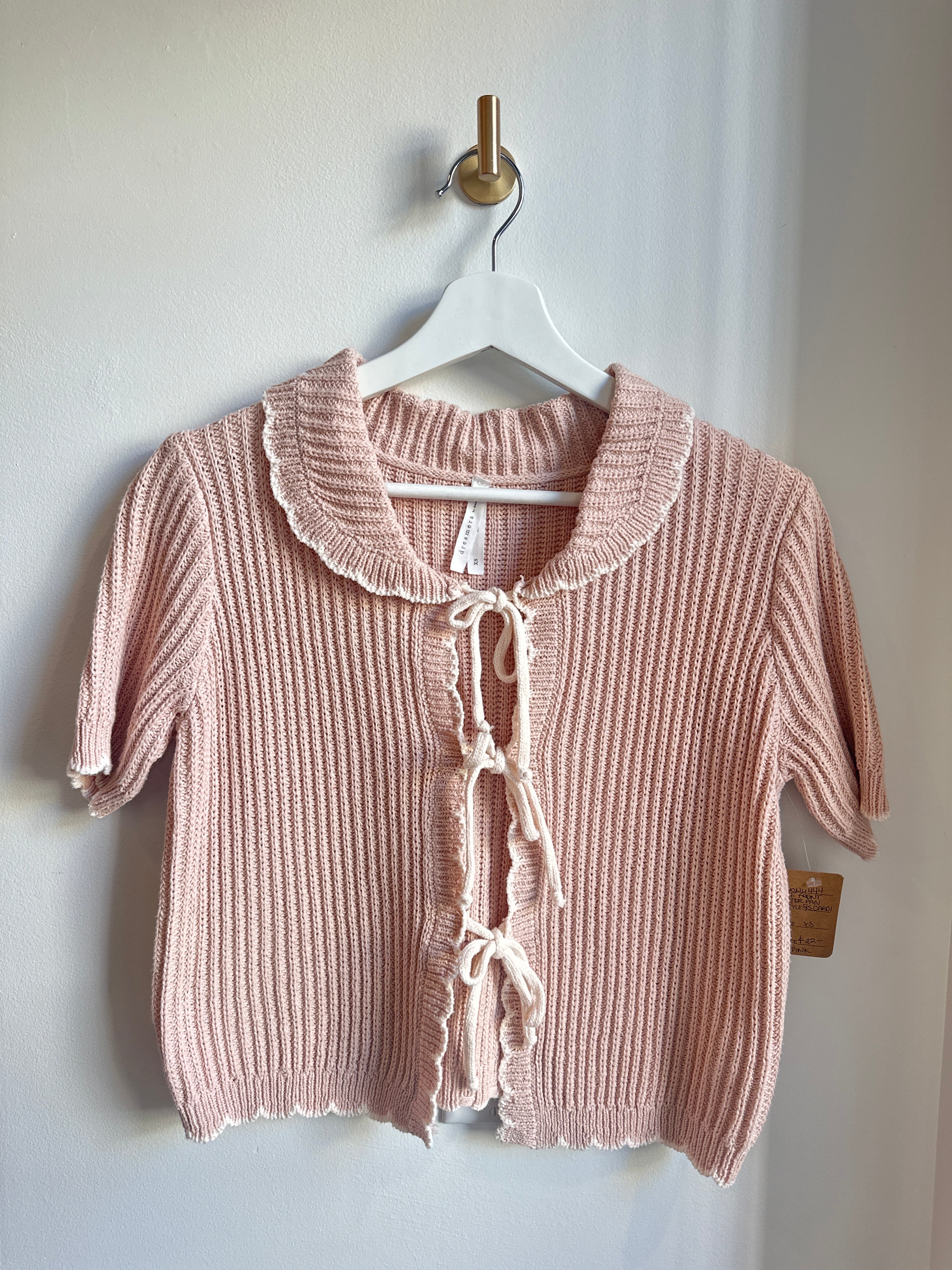 Dreamers by Debut Tie-Front Cardigan Sweater XS