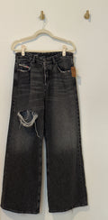 DIESEL Faded Black Wide Leg Baggy Jeans 28