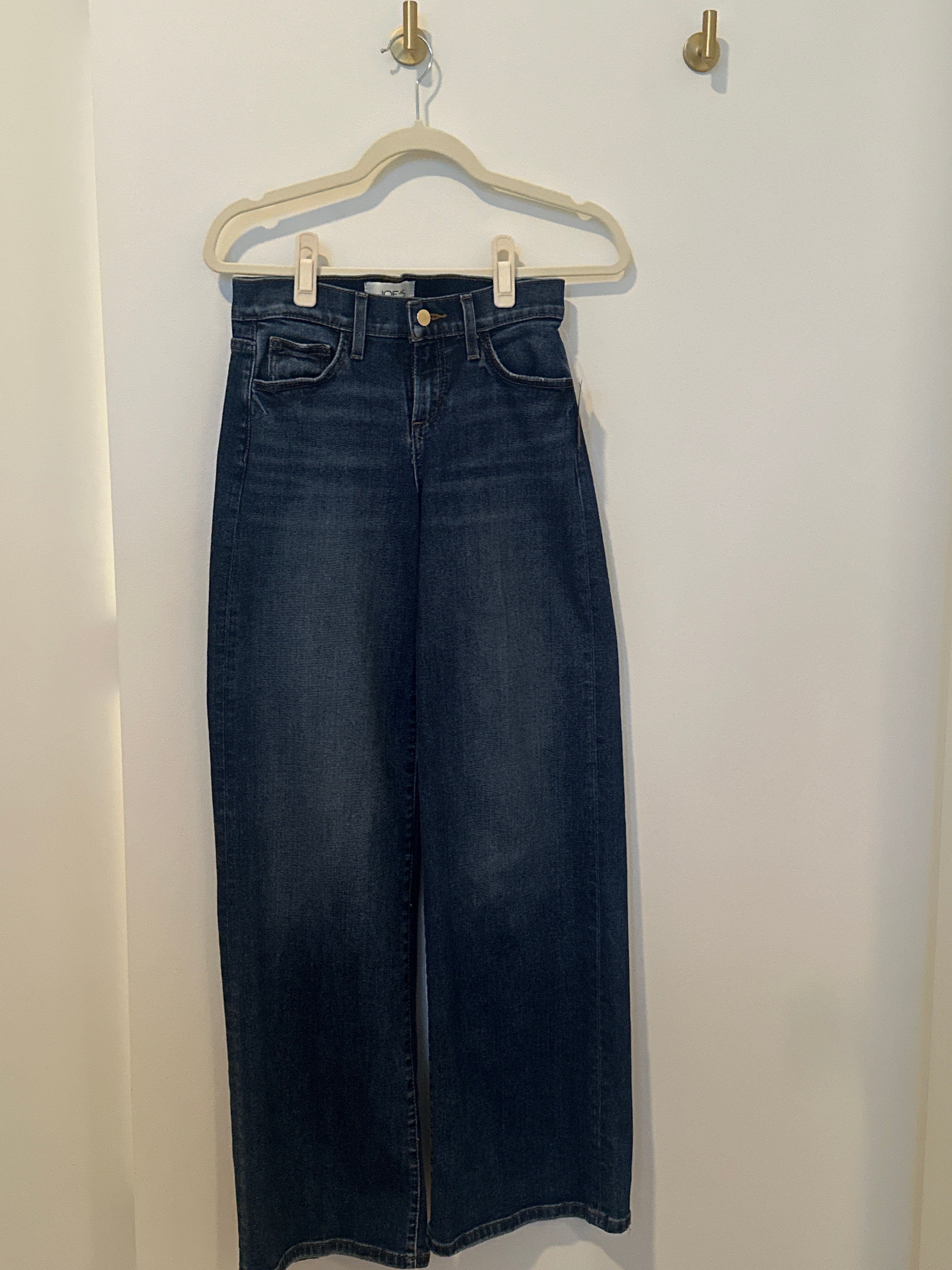 JOE'S Dark Denim Low Rise Wide Leg Jean