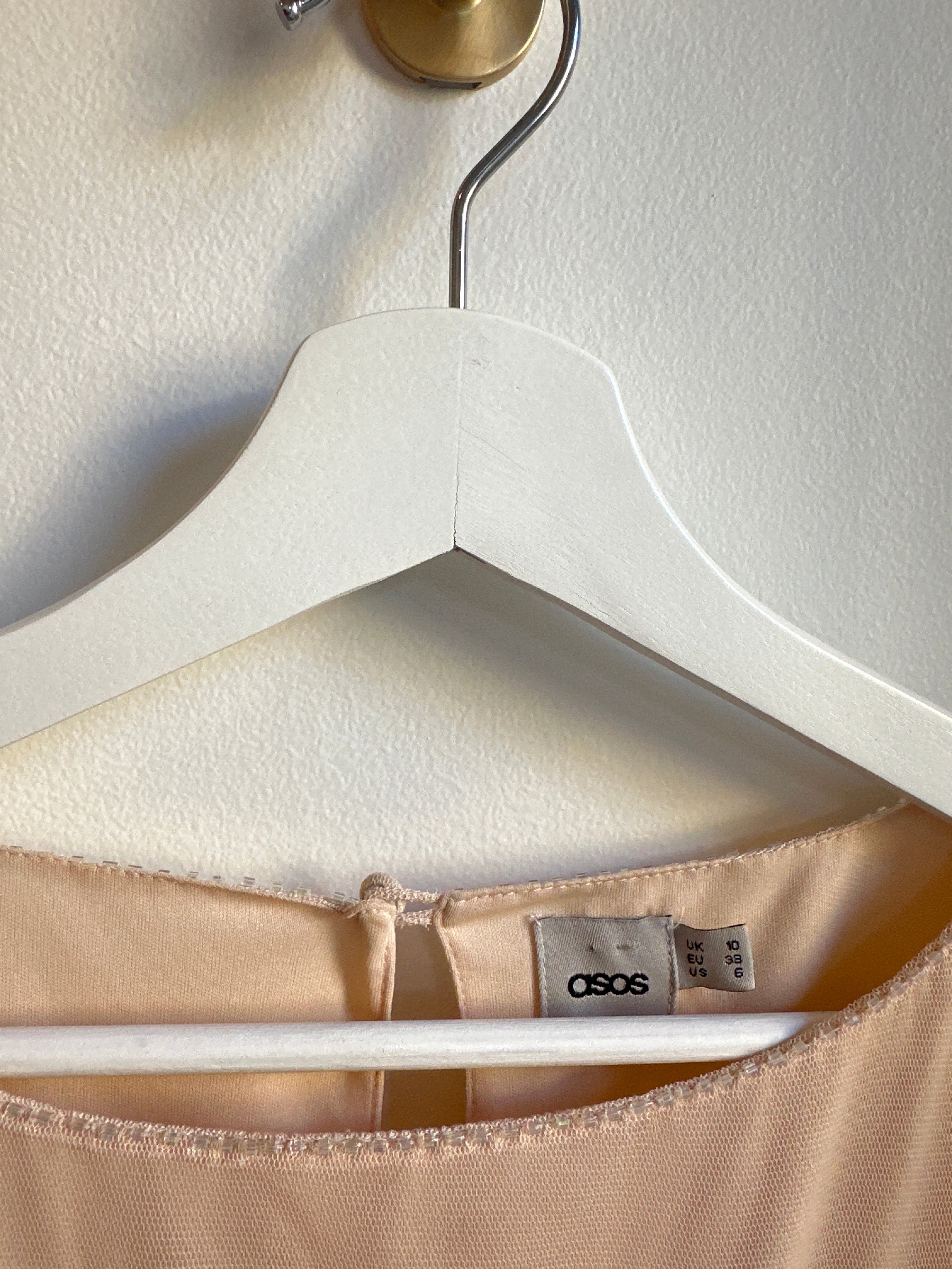 ASOS Sequin Appliqué Tulle Dress — Size 6