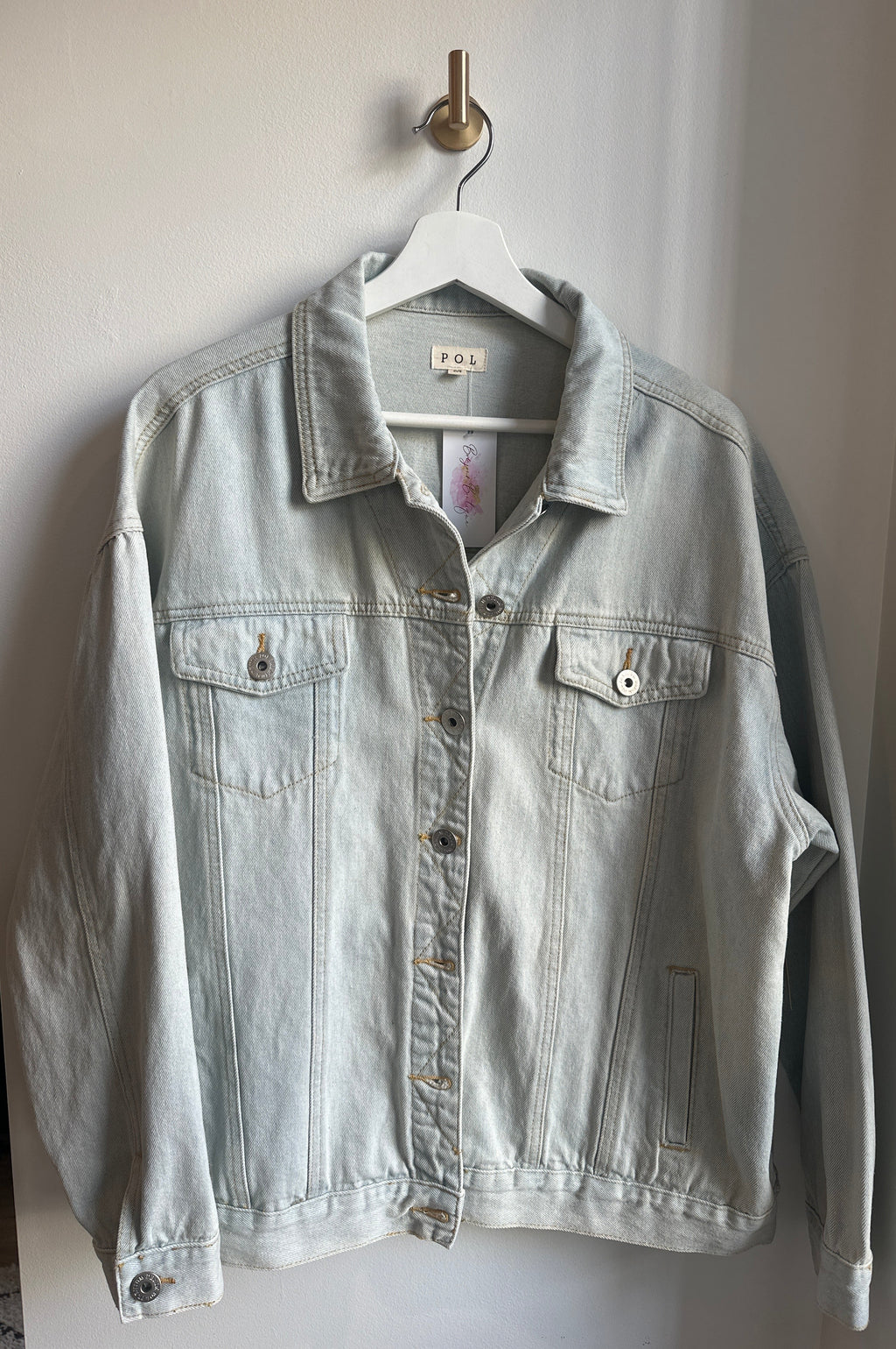 POL Pearl “Love” Denim Jacket – Size M