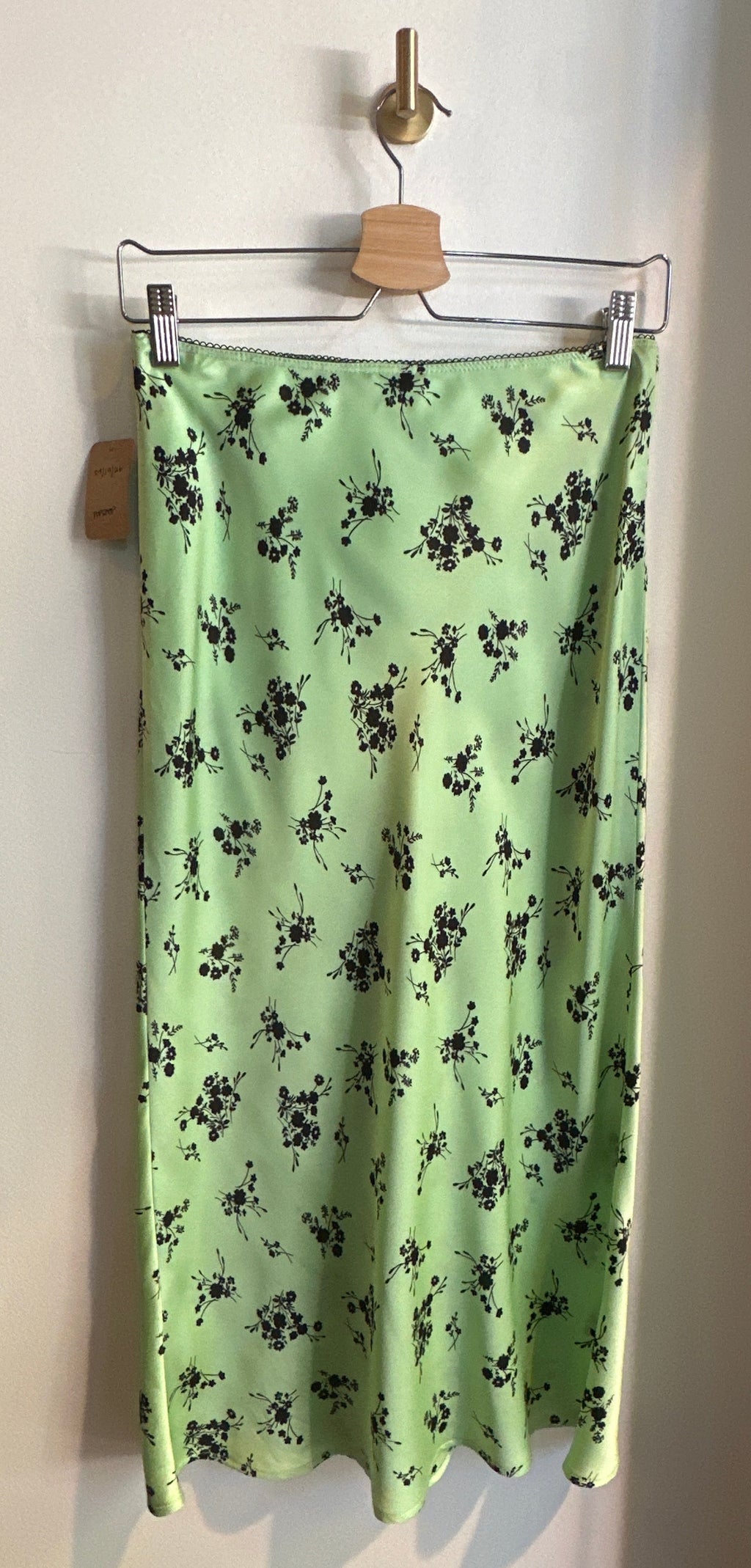 Topshop Floral Slip Midi Skirt | Size US 4