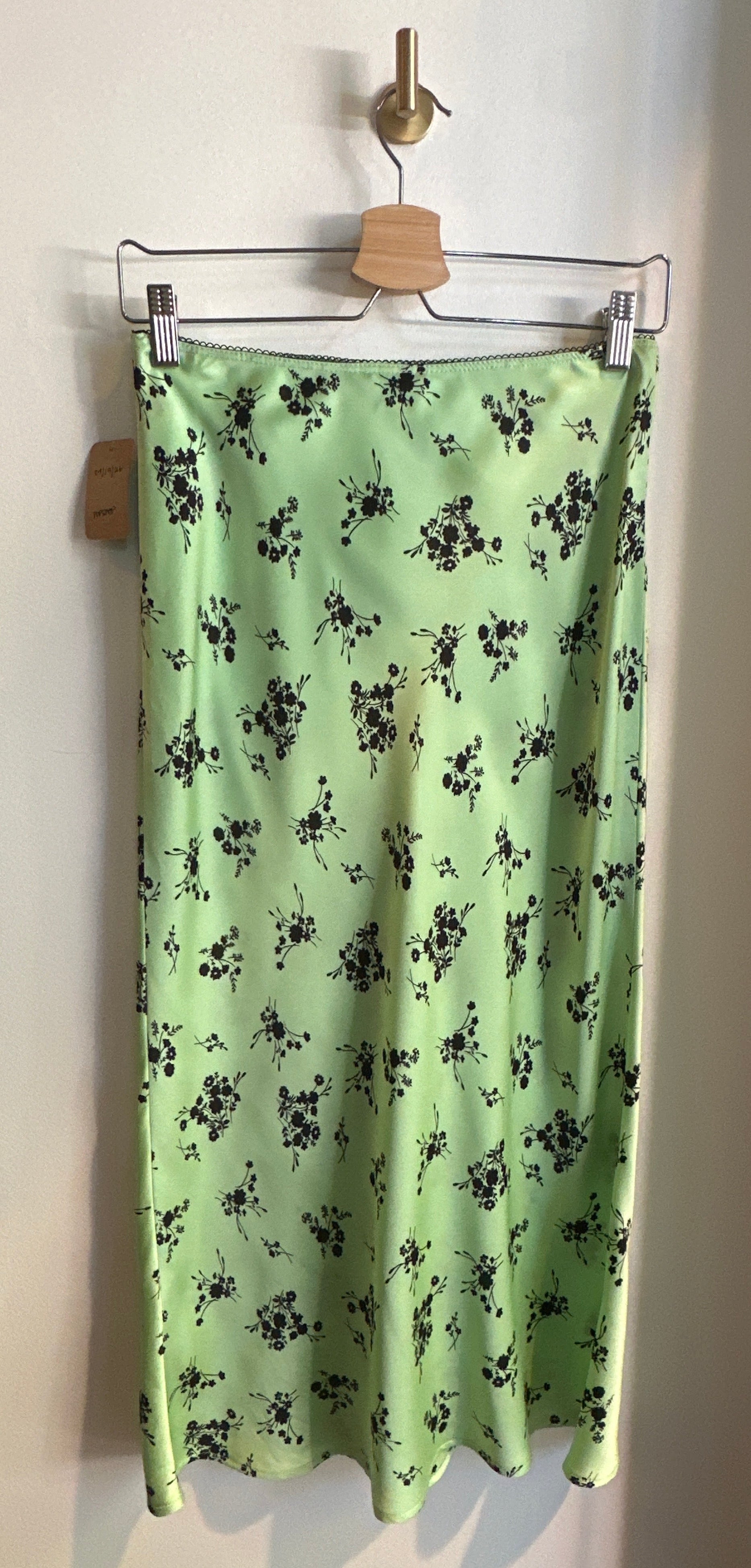 Topshop Floral Slip Midi Skirt | Size US 4