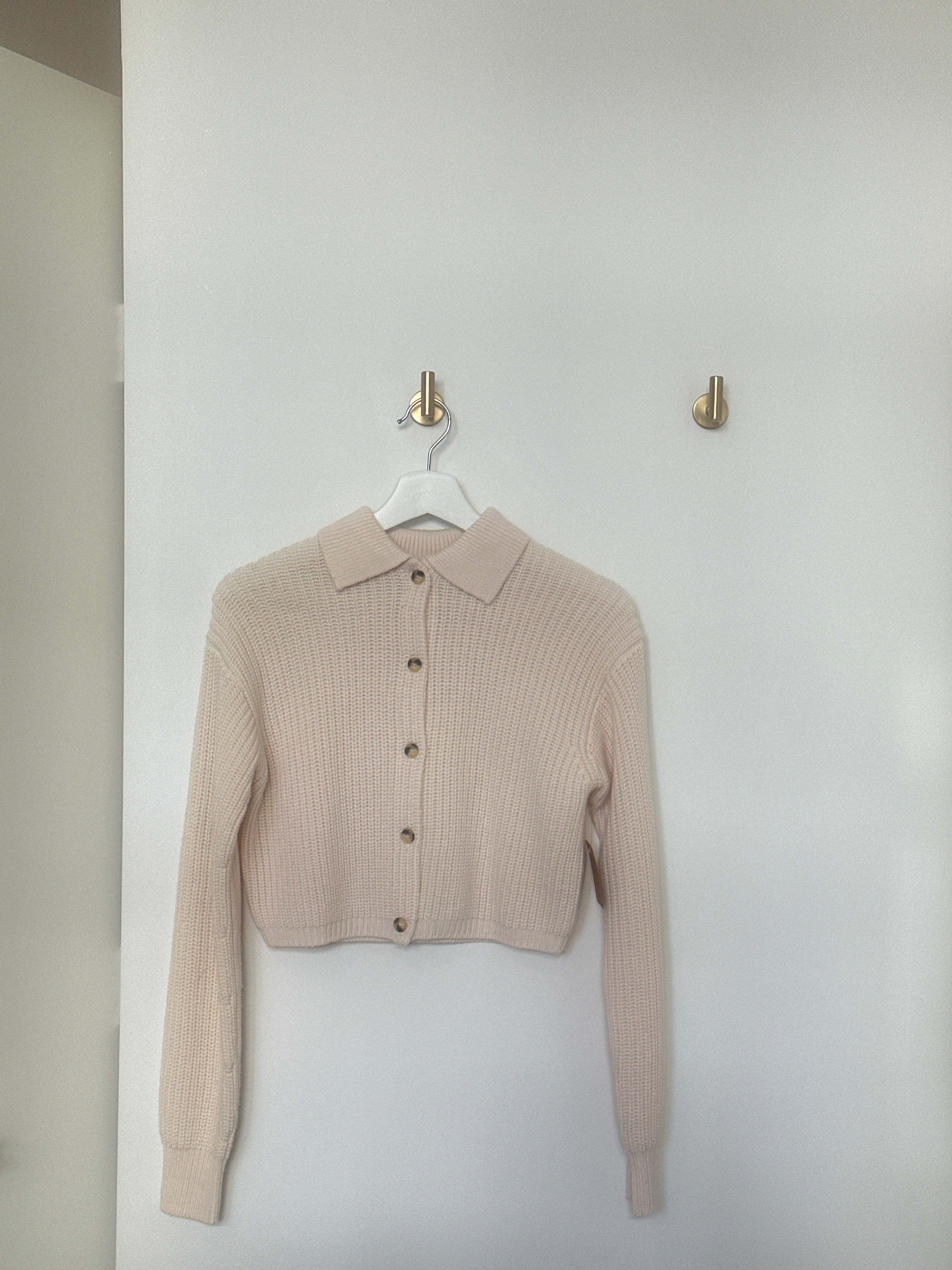 WILFRED "NEXT DOOR" POLO CARDI BUTTON UP SWEATER XS