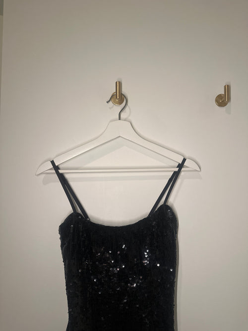 BARDOT Sequin Feather Trim Mini Dress 2