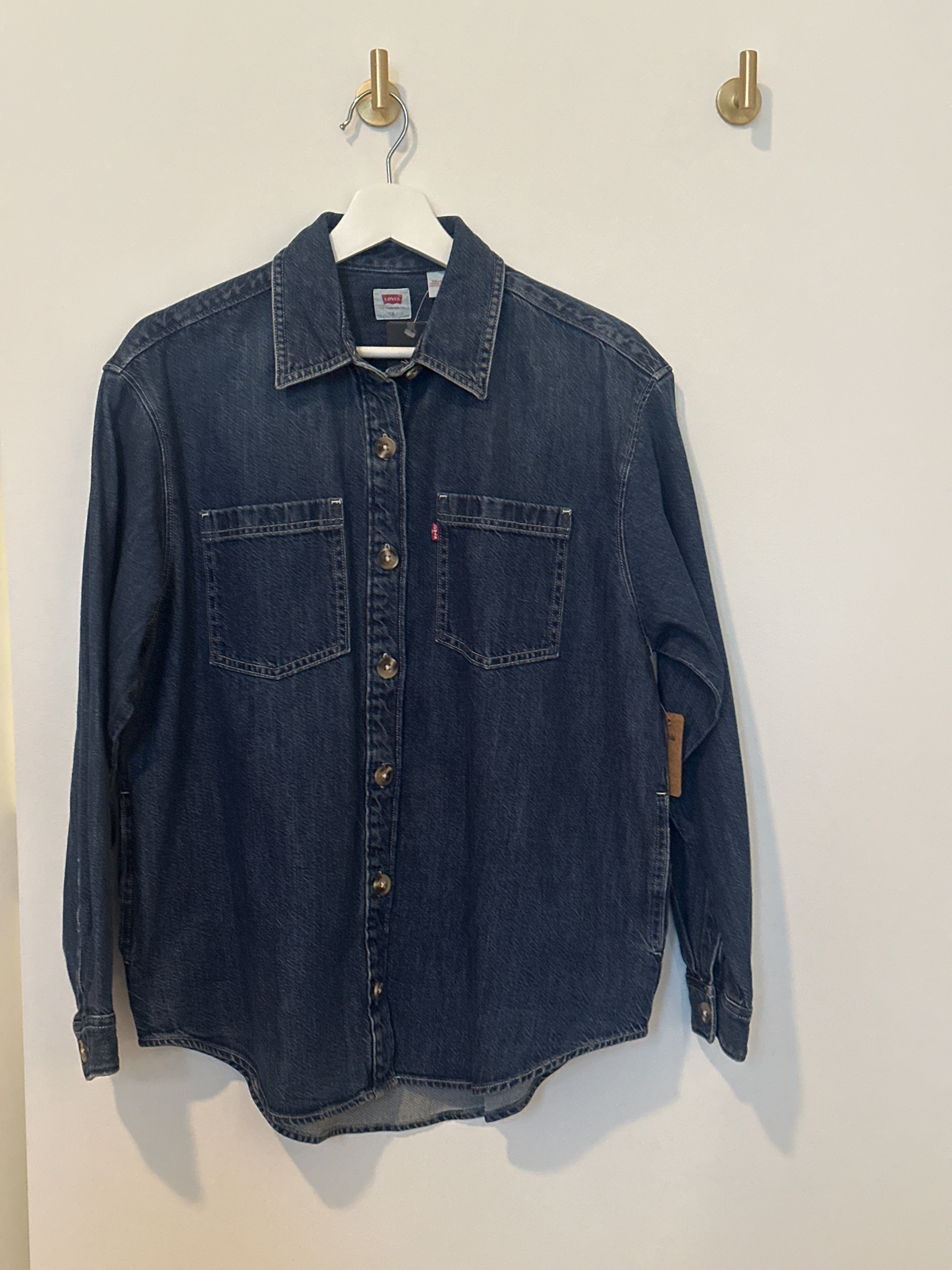 Levis Dark Denim Shacket Style Jacket